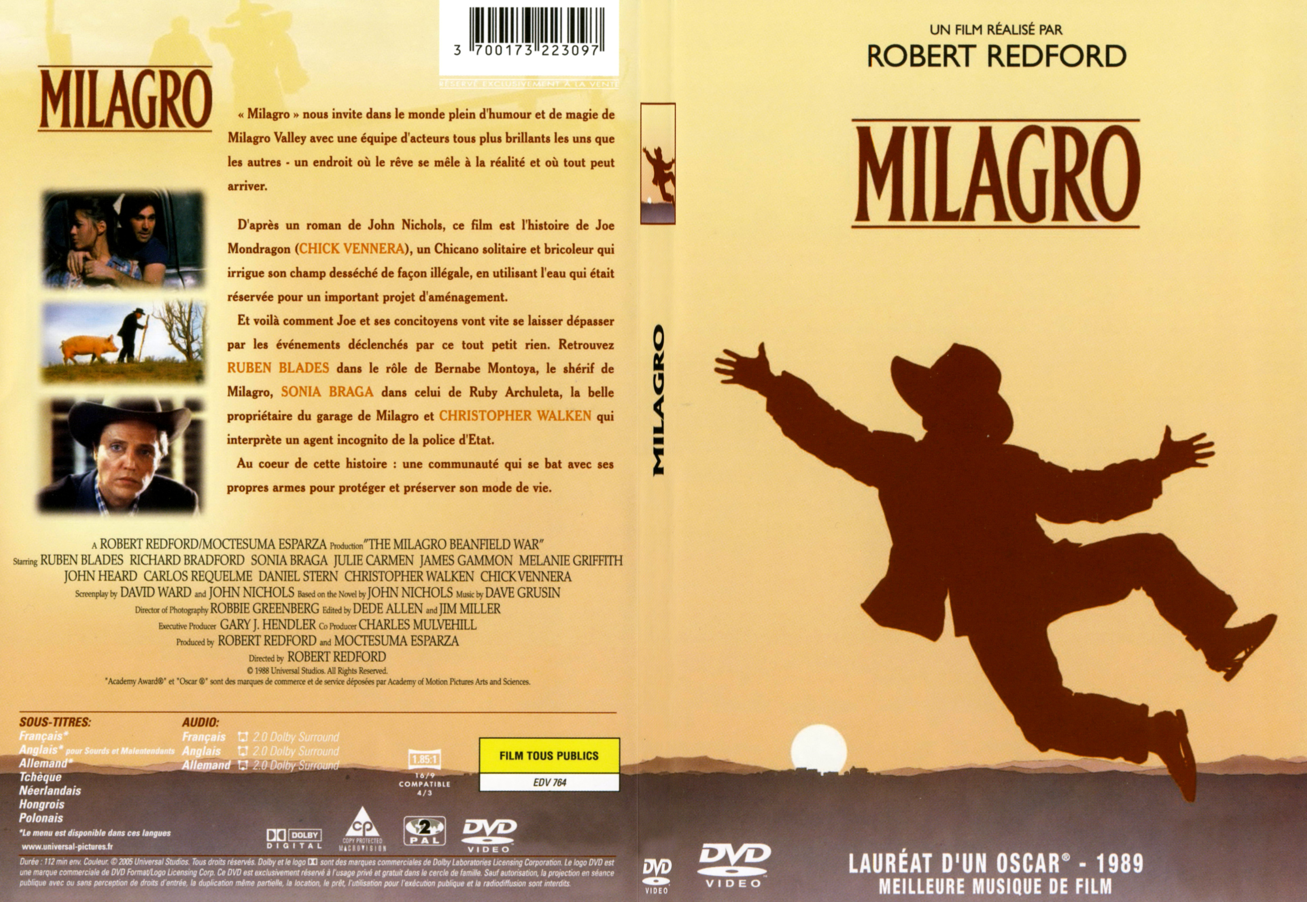 Jaquette DVD Milagro - SLIM