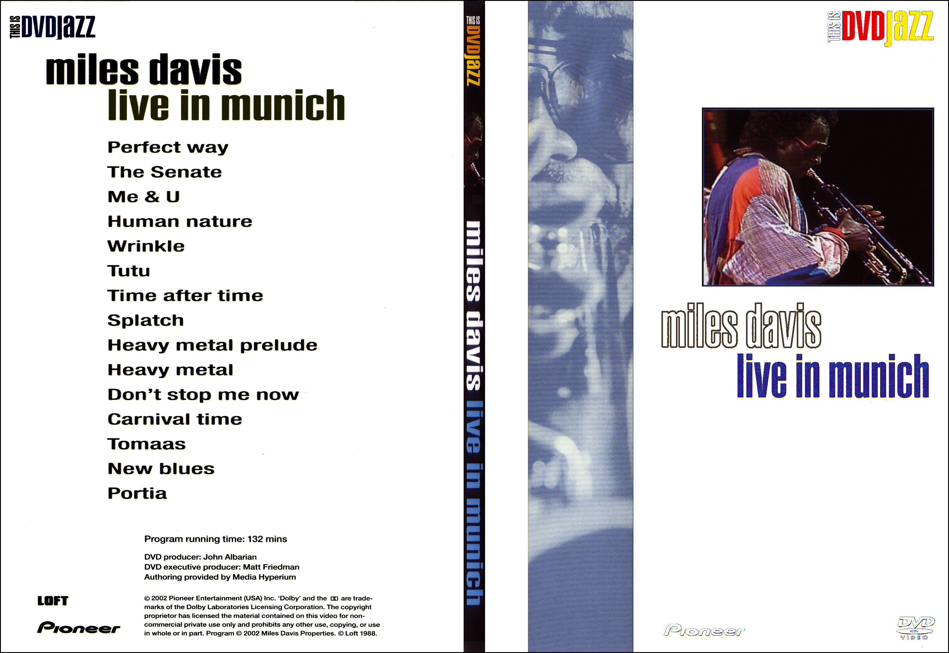 Jaquette DVD Miles Davis live montreux - SLIM