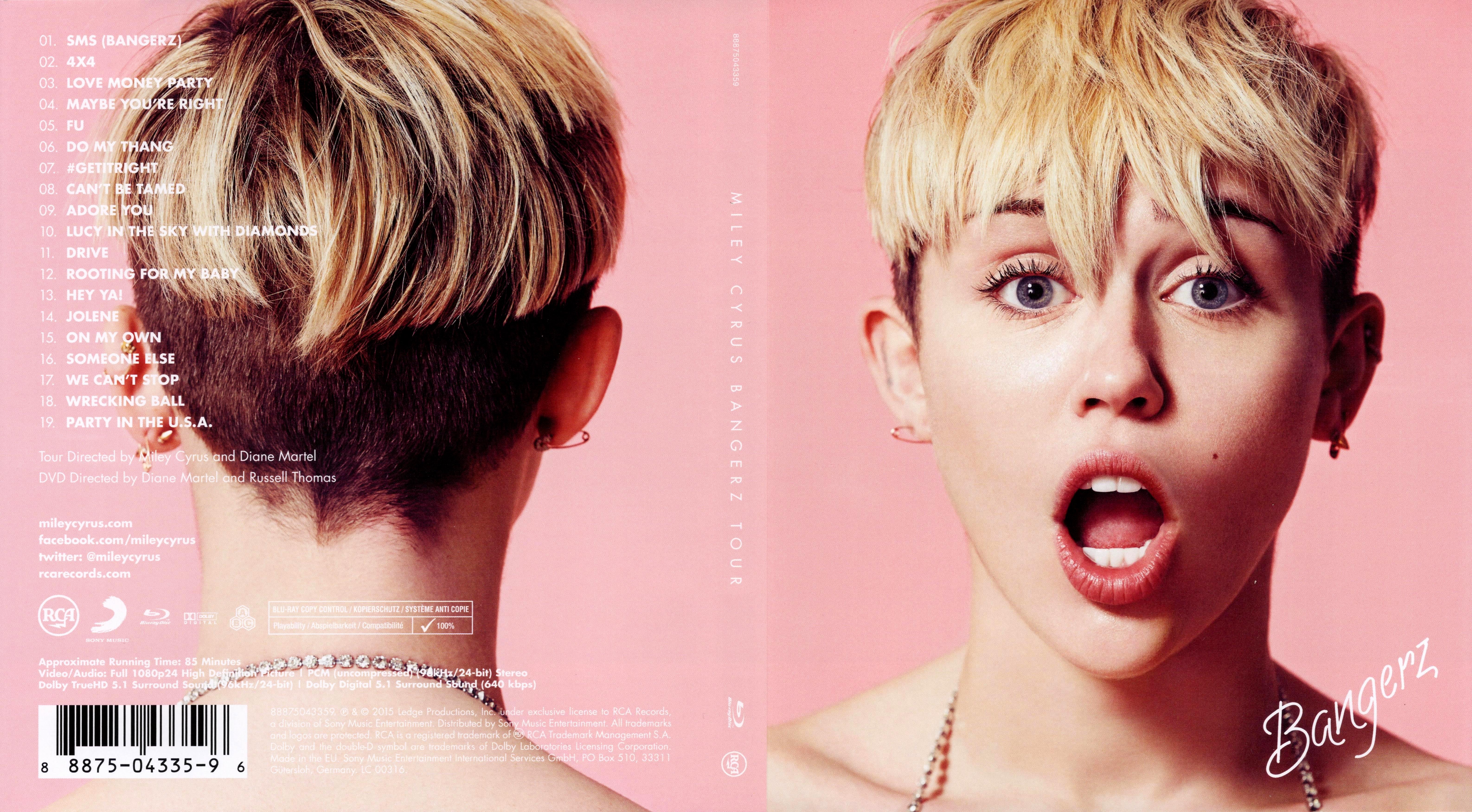 Jaquette DVD Miley Cyrus Bangerz tour
