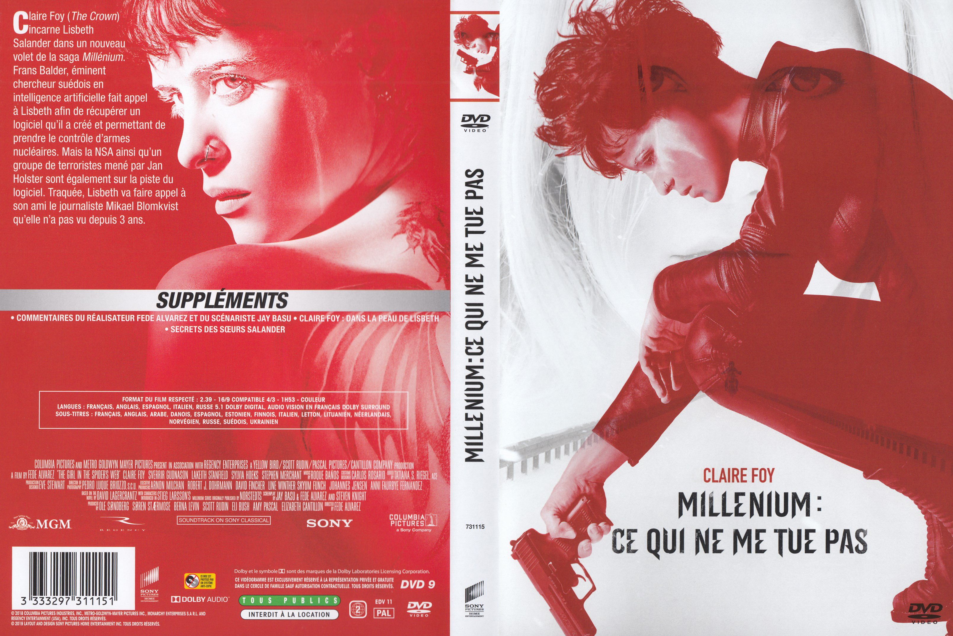 Jaquette DVD Millenium Ce qui ne me tue pas