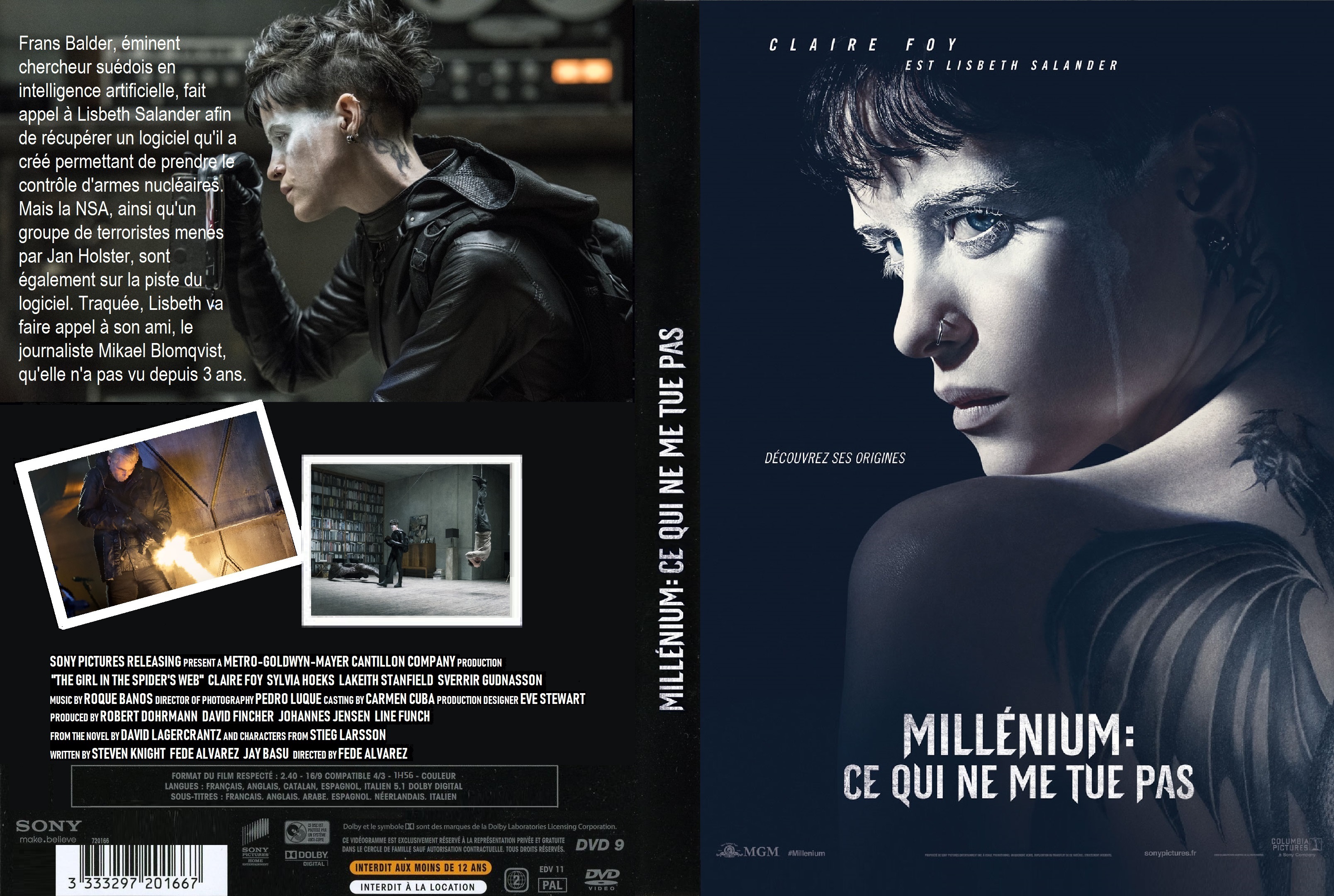 Jaquette DVD Millenium Ce qui ne me tue pas custom