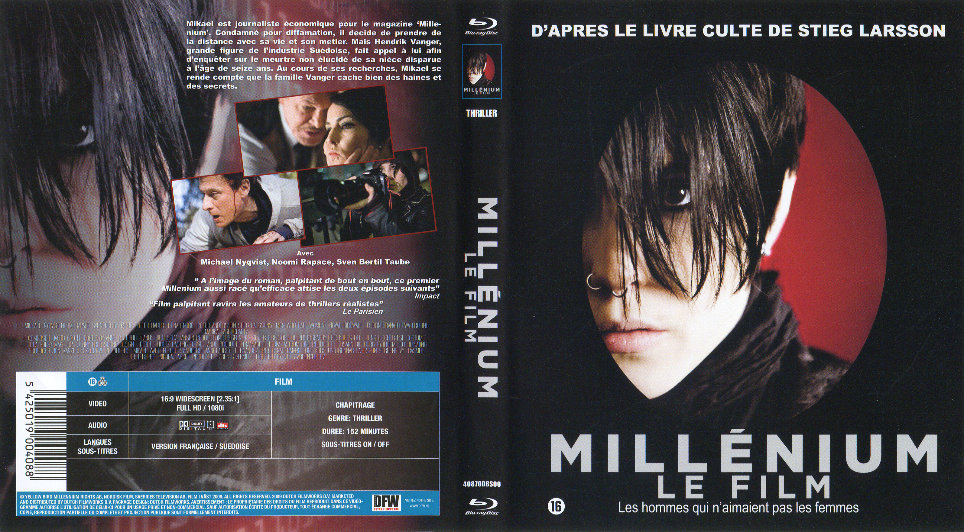 Jaquette DVD Millenium Le Film (BLU-RAY) v2