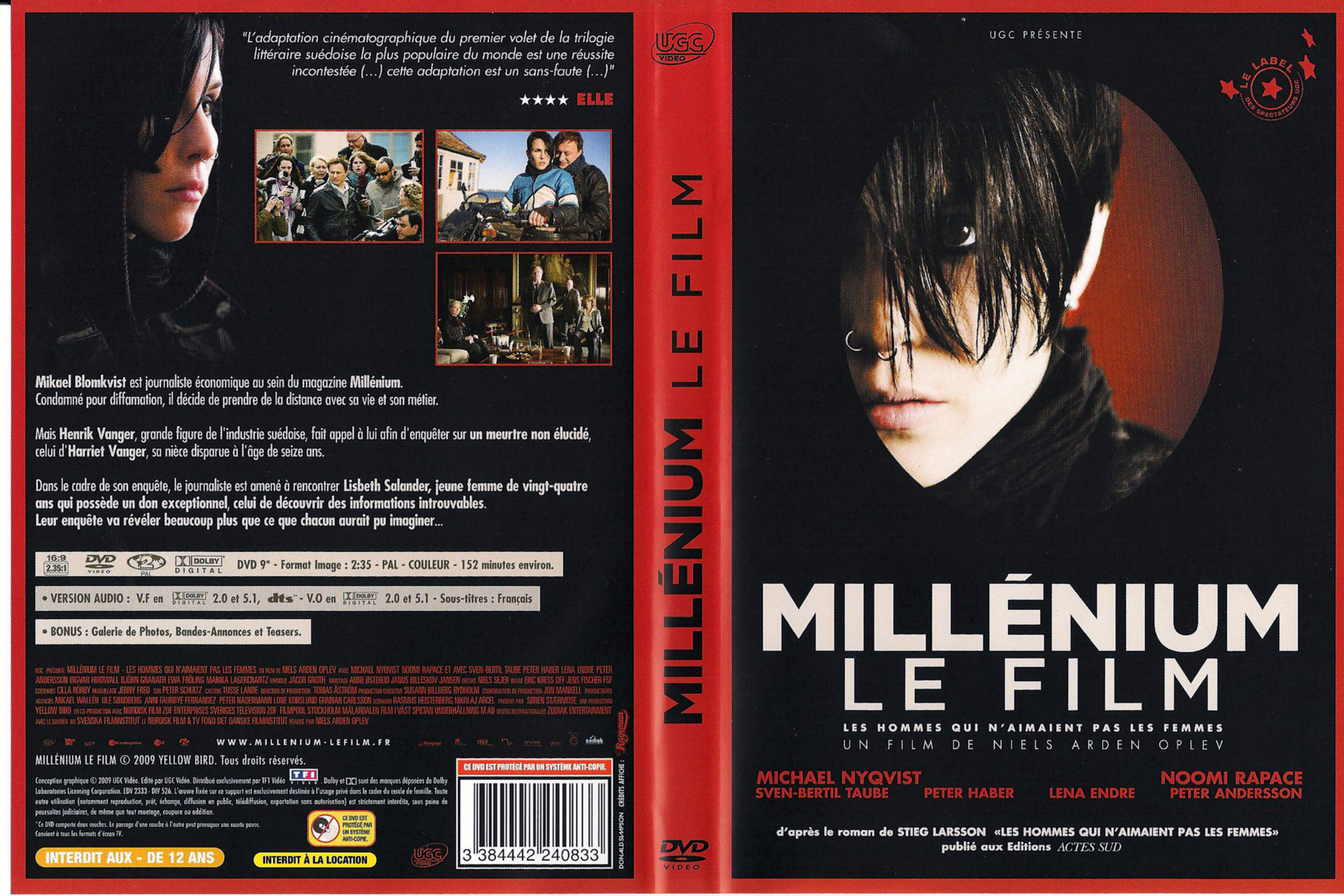Jaquette DVD Millenium Le film