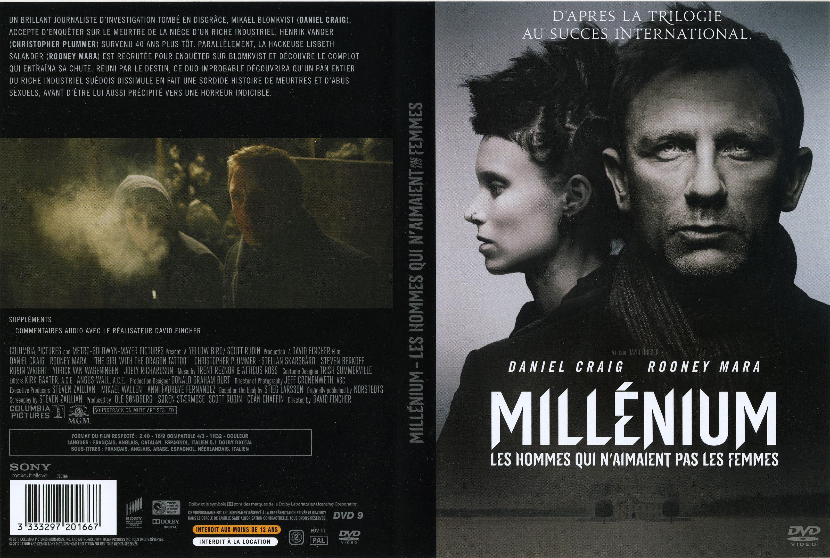 Jaquette DVD Millenium les hommes qui n