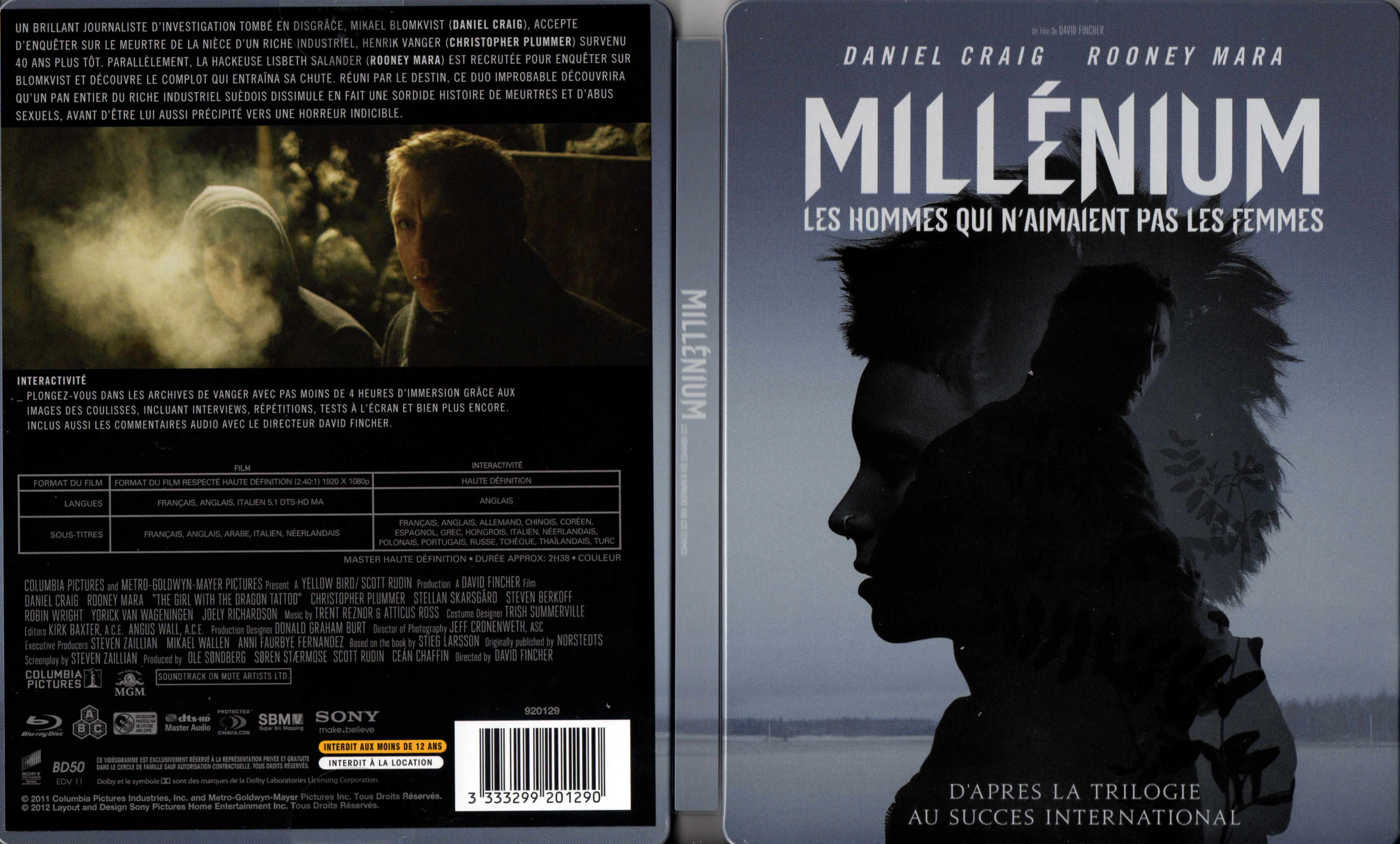 Jaquette DVD Millenium les hommes qui n