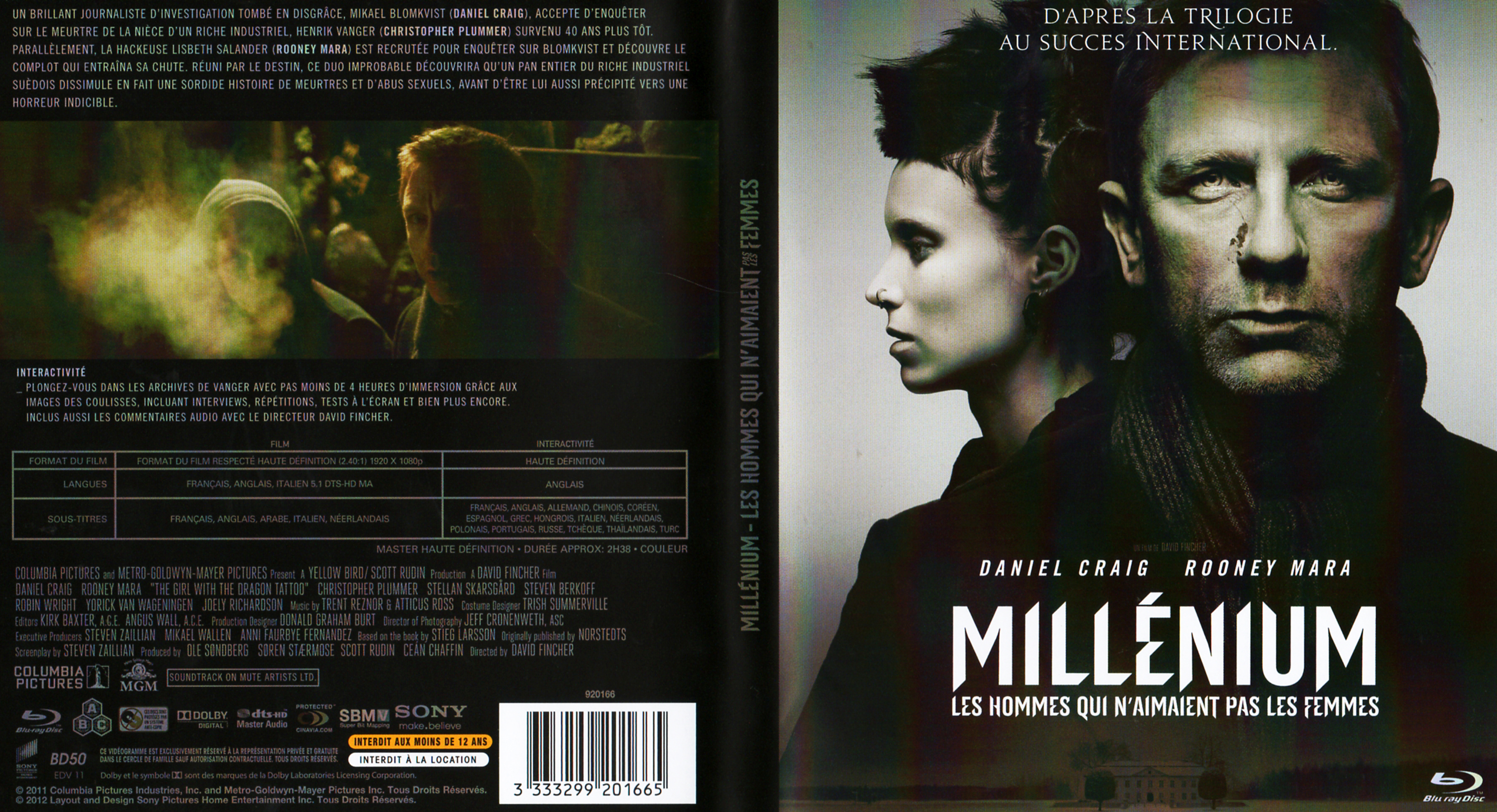 Jaquette DVD Millenium les hommes qui n