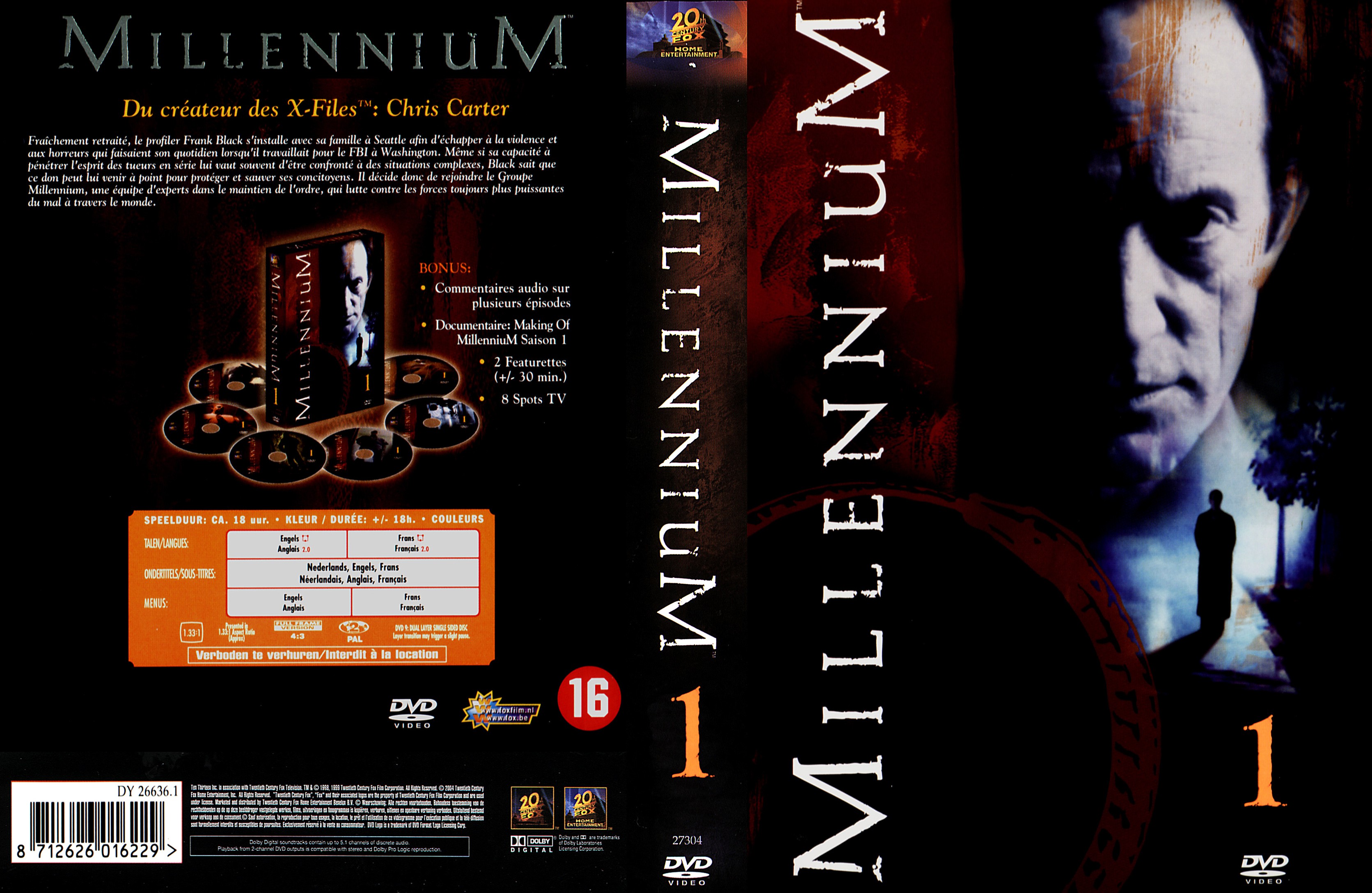 Jaquette DVD Millennium Saison 1 COFFRET v2