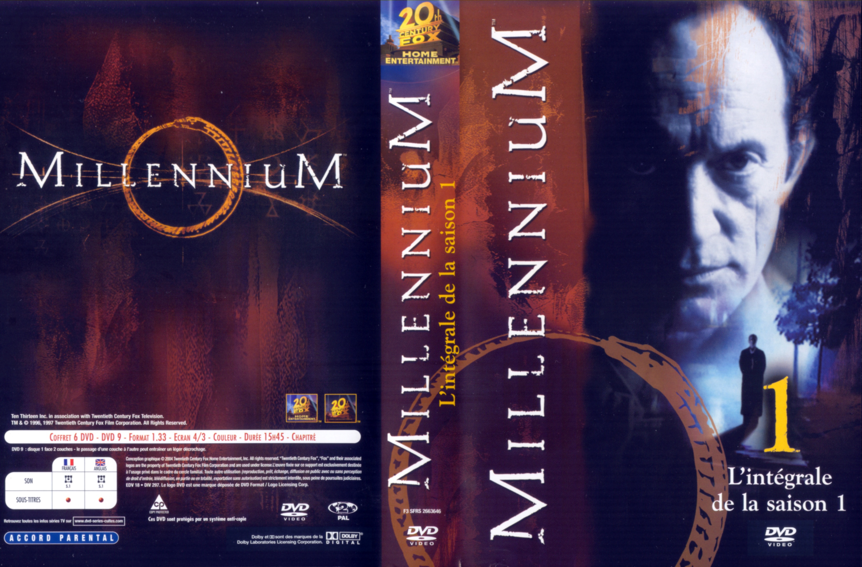 Jaquette DVD Millennium saison 1 COFFRET