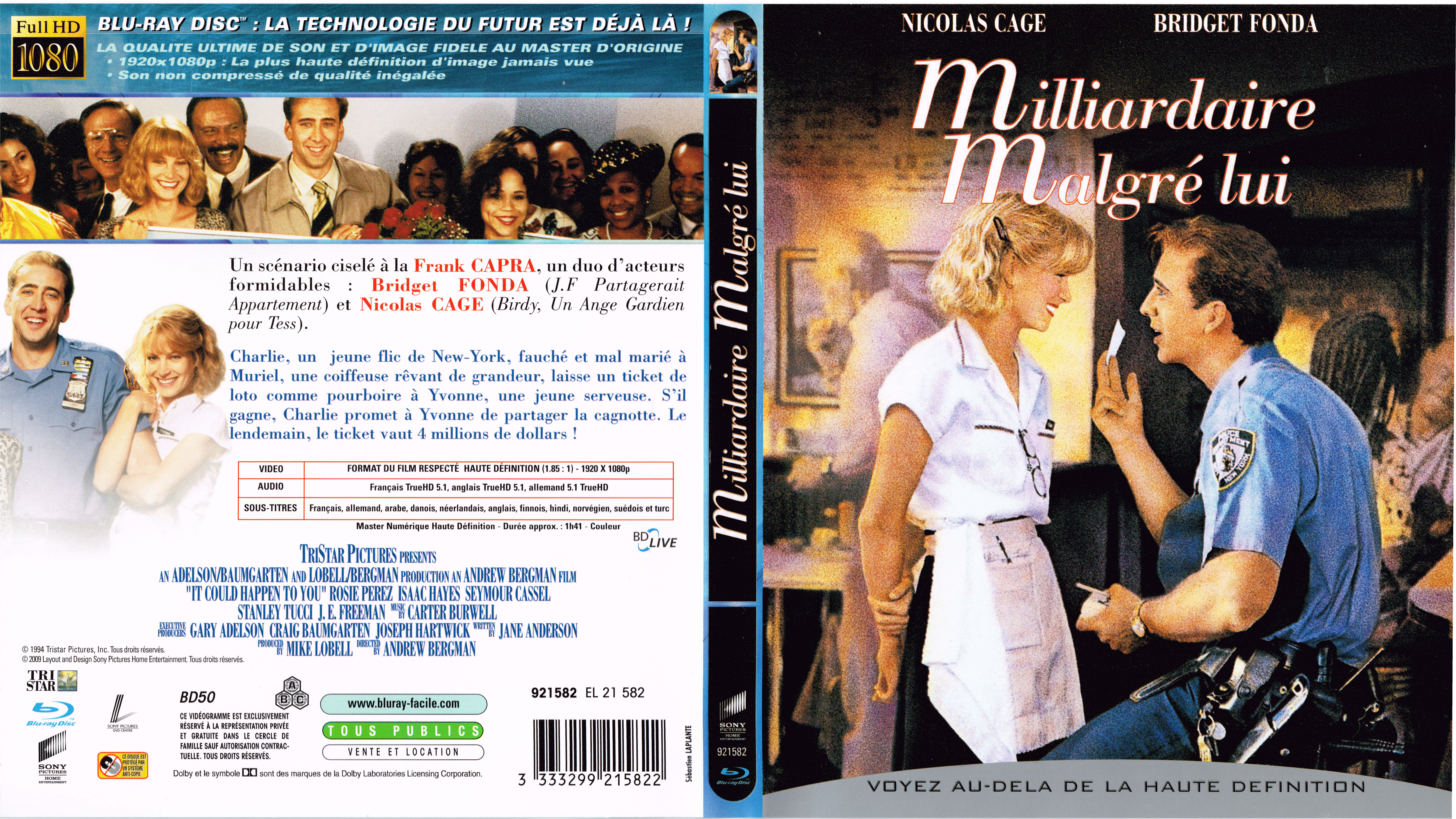Jaquette DVD Milliardaire Malgr Lui (BLU-RAY)