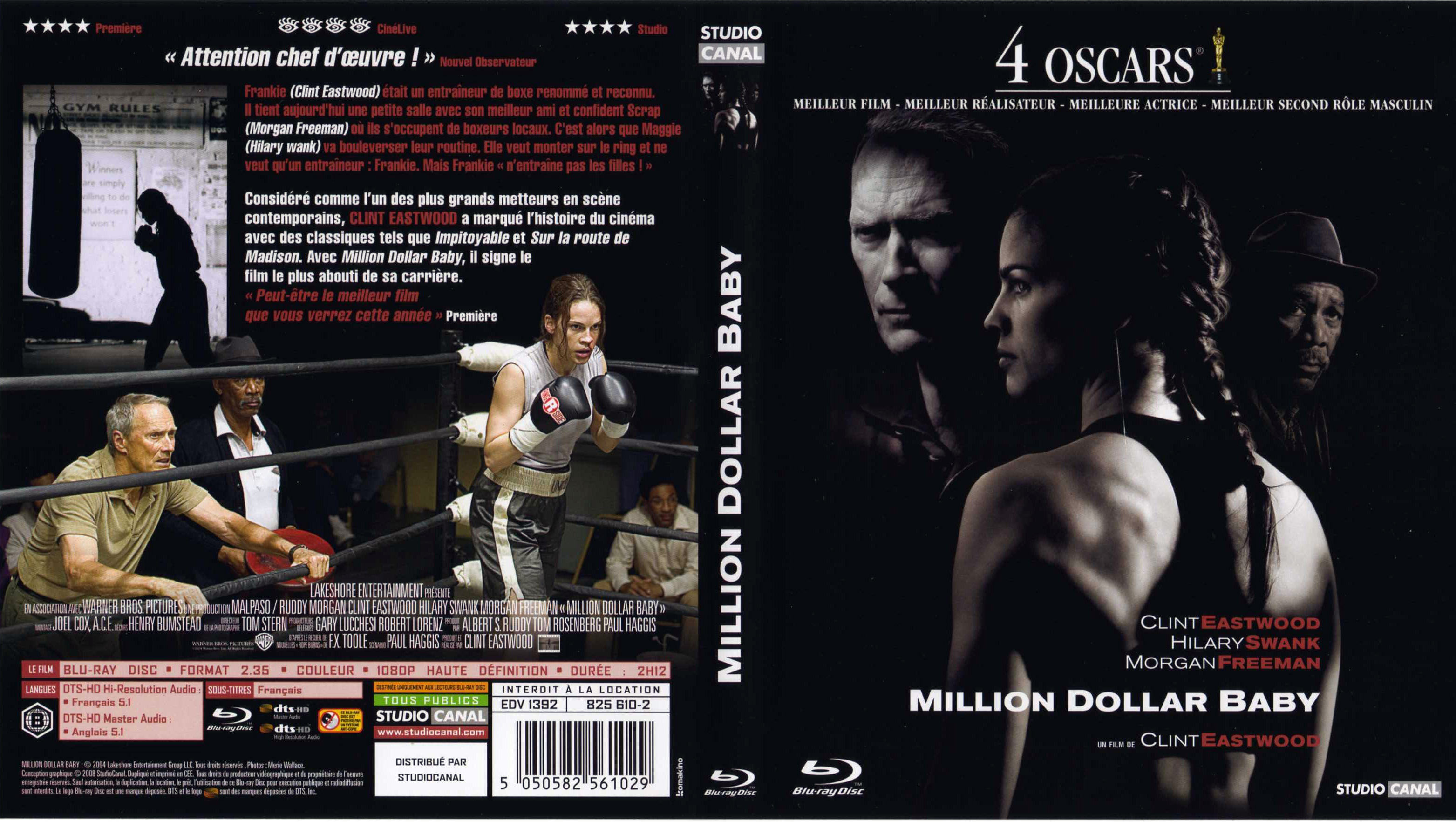 Jaquette DVD Million dollar baby (BLU-RAY)