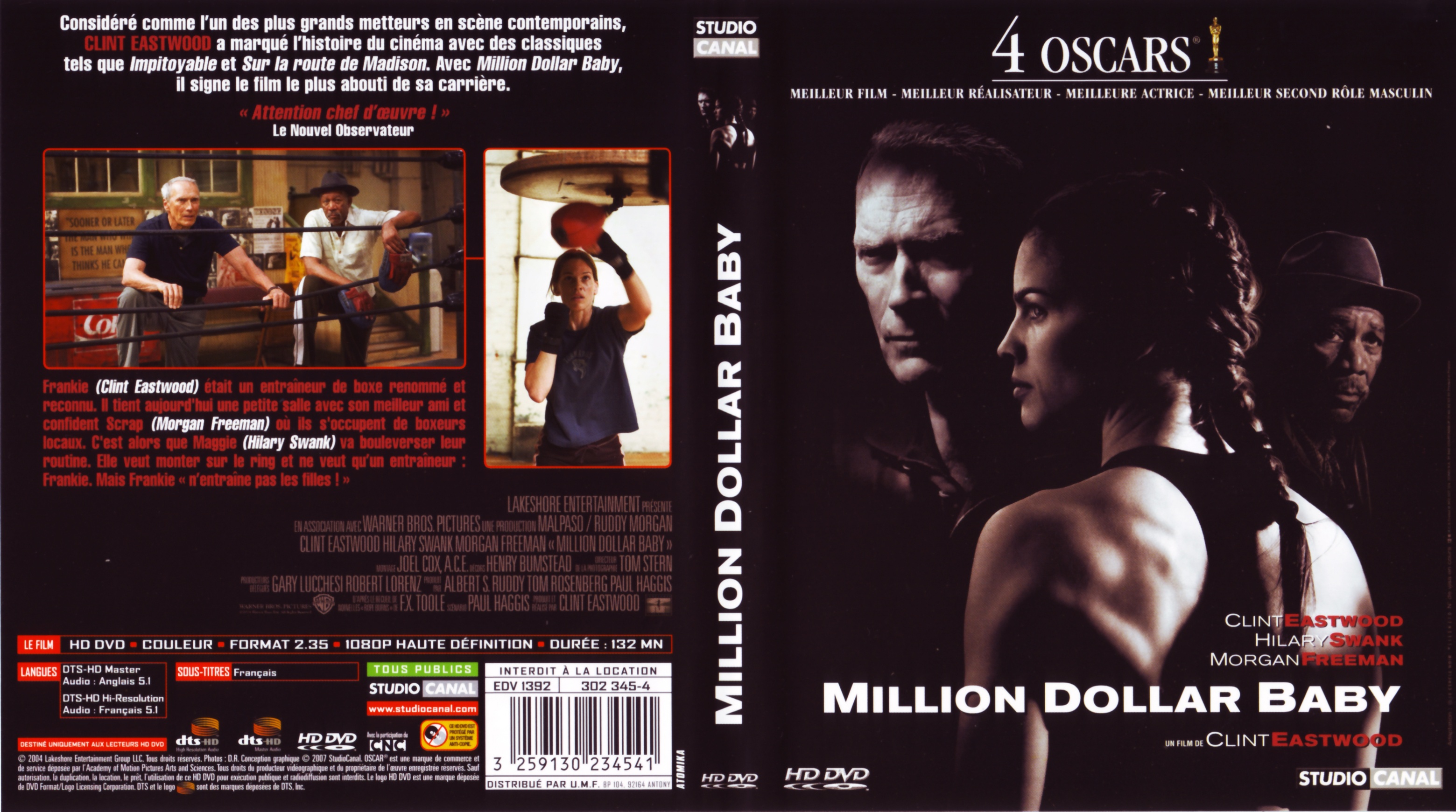 Jaquette DVD Million dollar baby (HD-DVD)