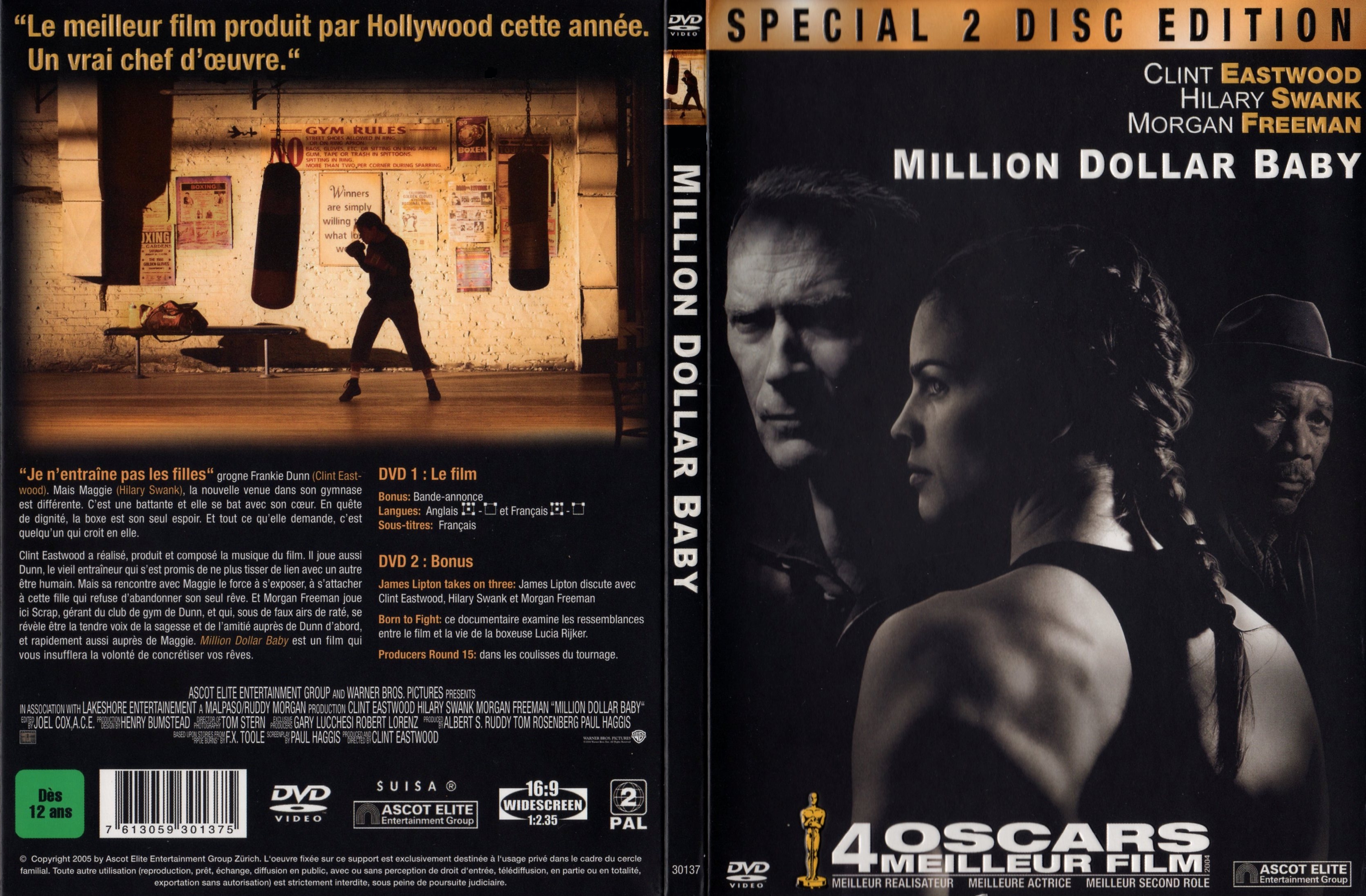 Jaquette DVD Million dollar baby v3