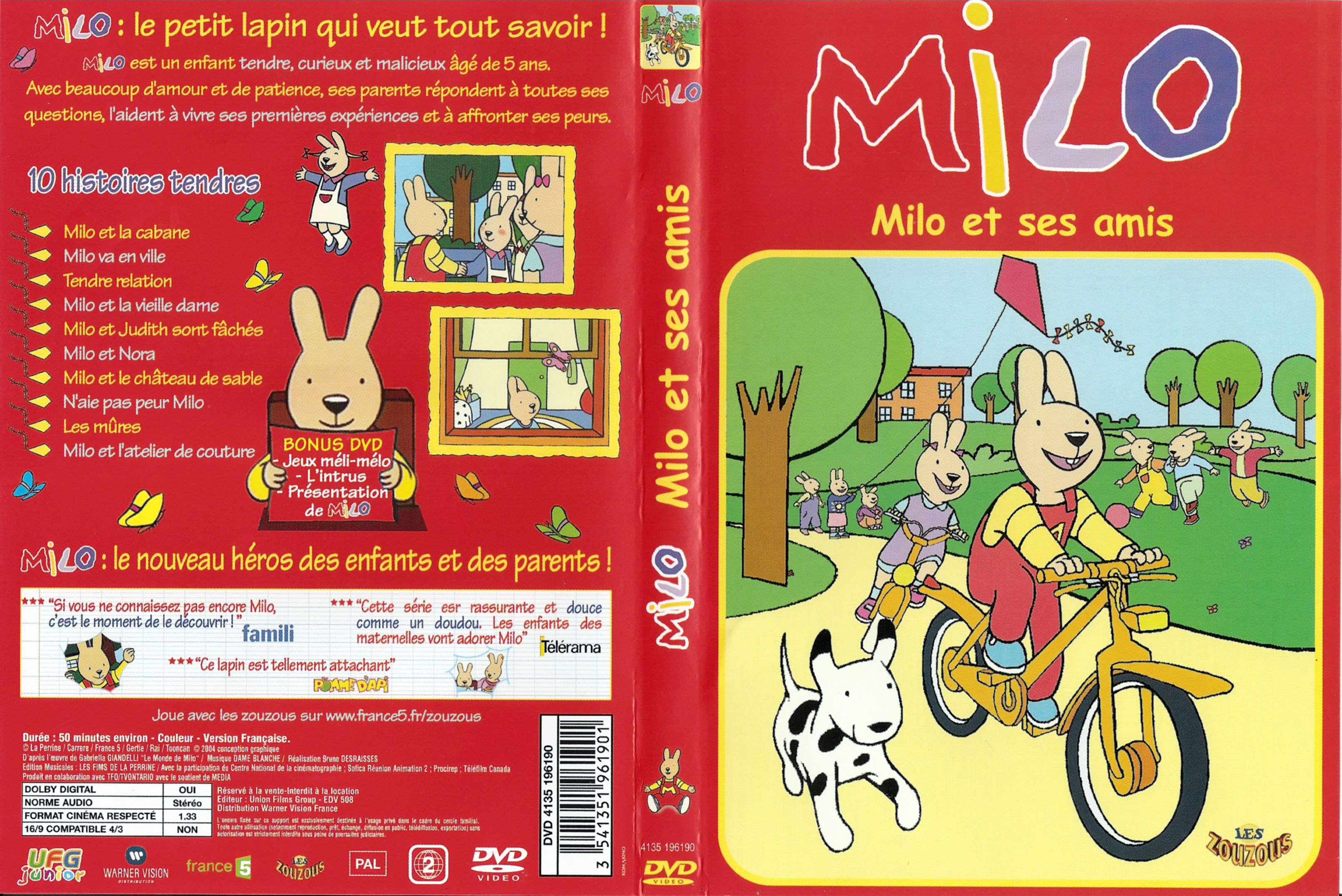 Jaquette DVD Milo et ses amis