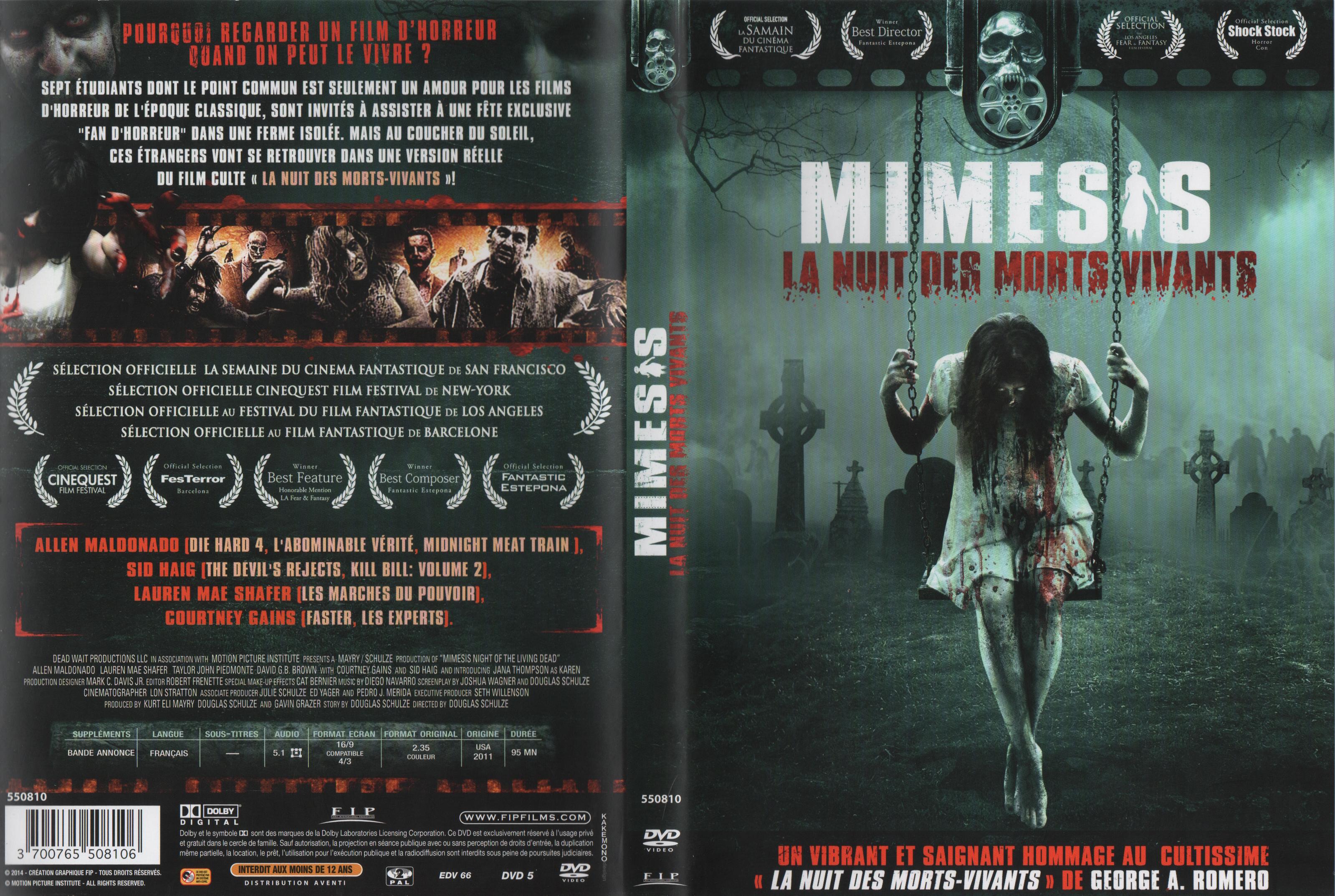 Jaquette DVD Mimesis La nuit des morts vivants