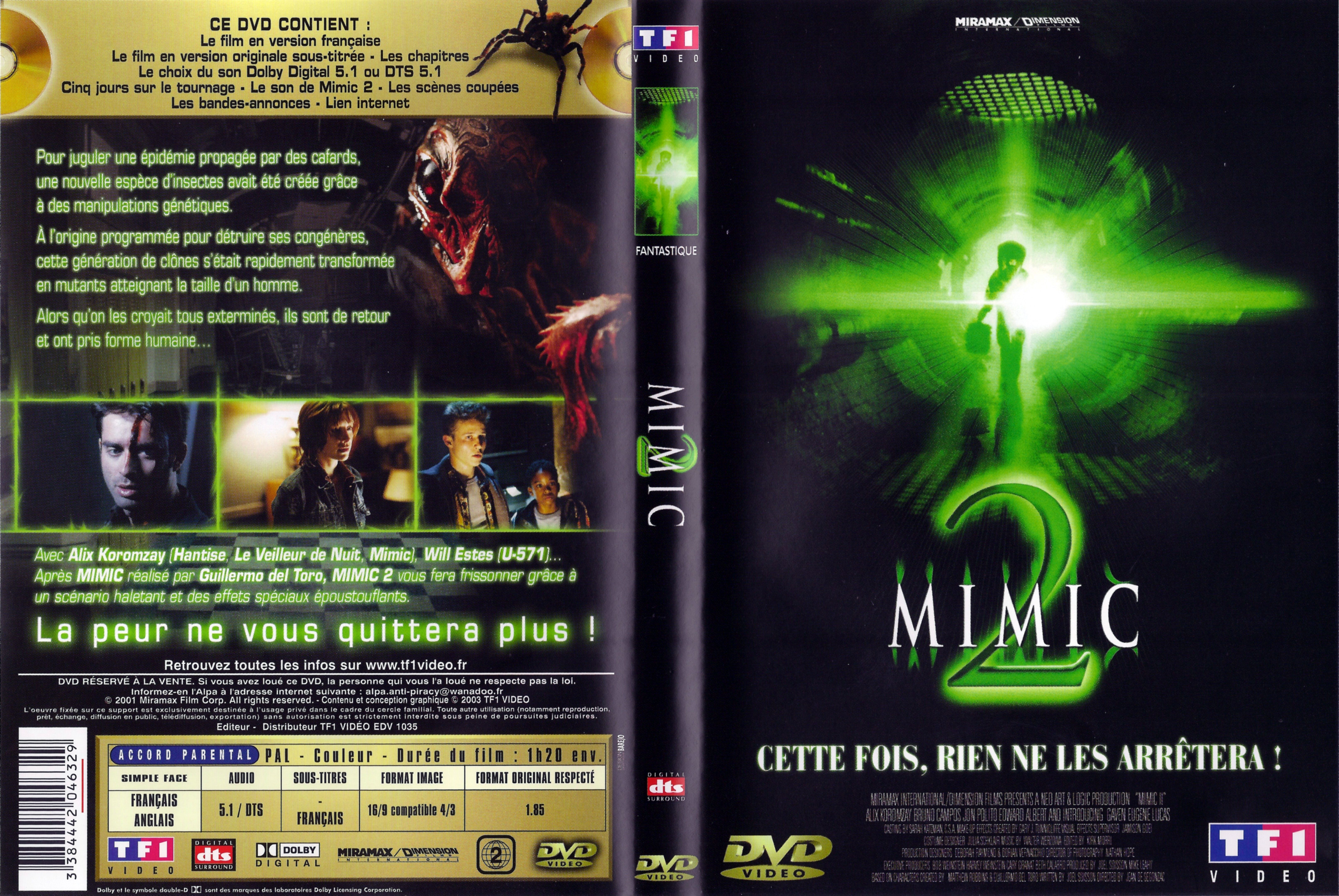 Jaquette DVD Mimic 2