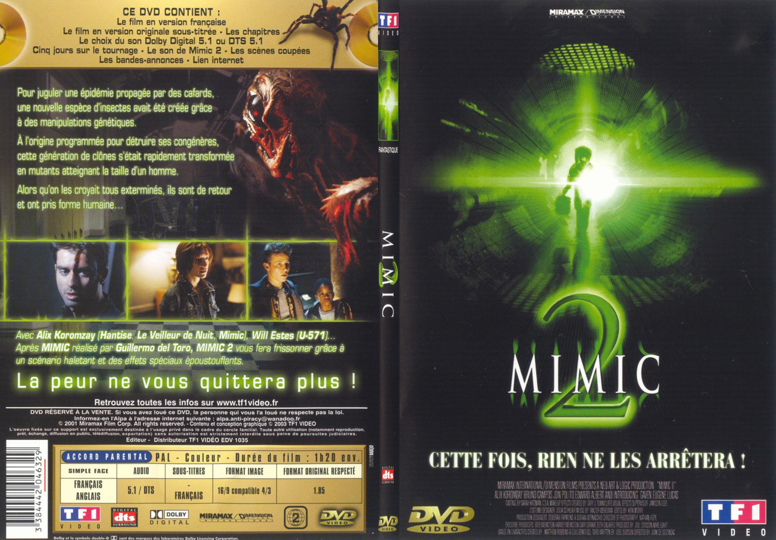 Jaquette DVD Mimic 2 - SLIM