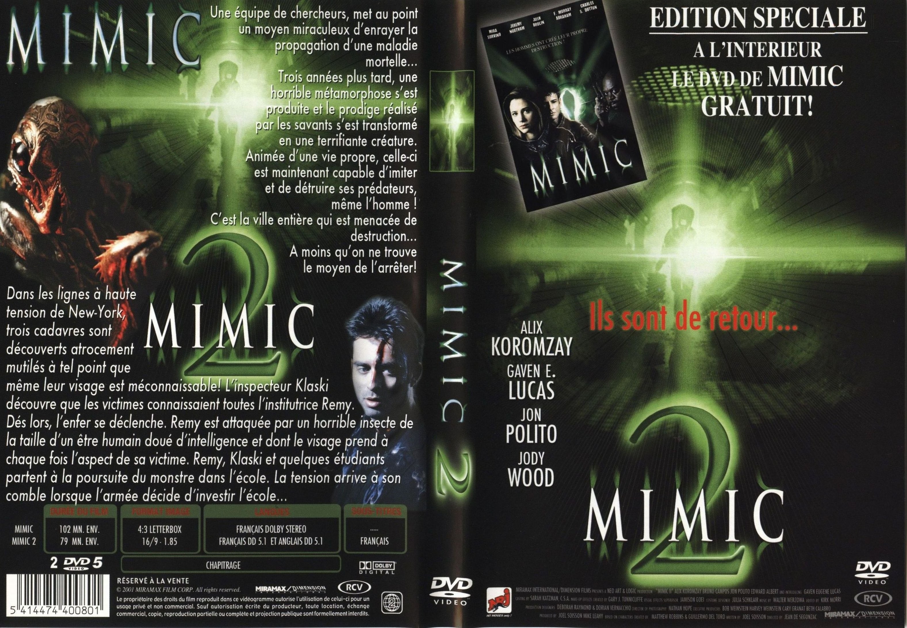 Jaquette DVD Mimic 2 v2
