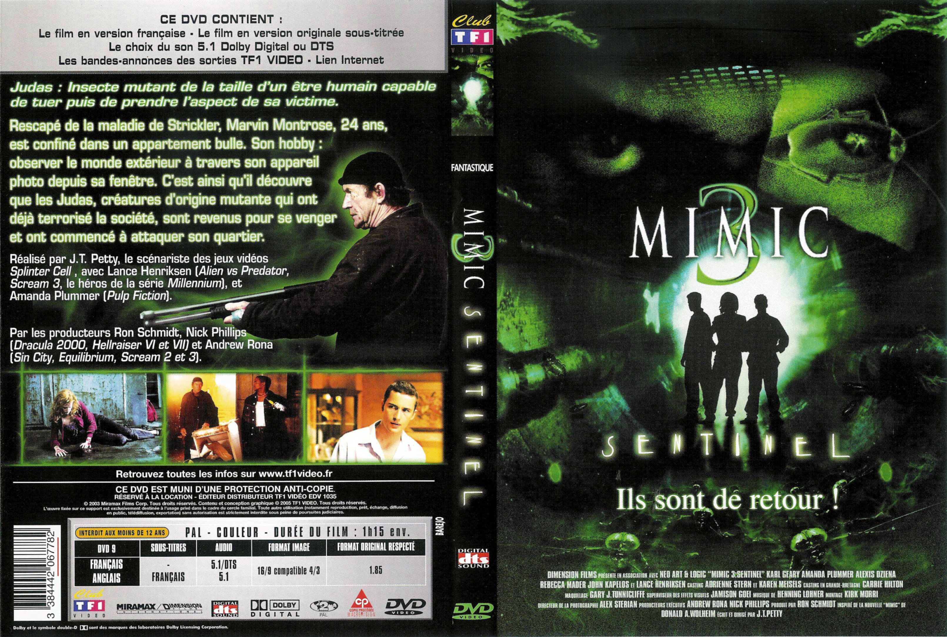 Jaquette DVD Mimic 3