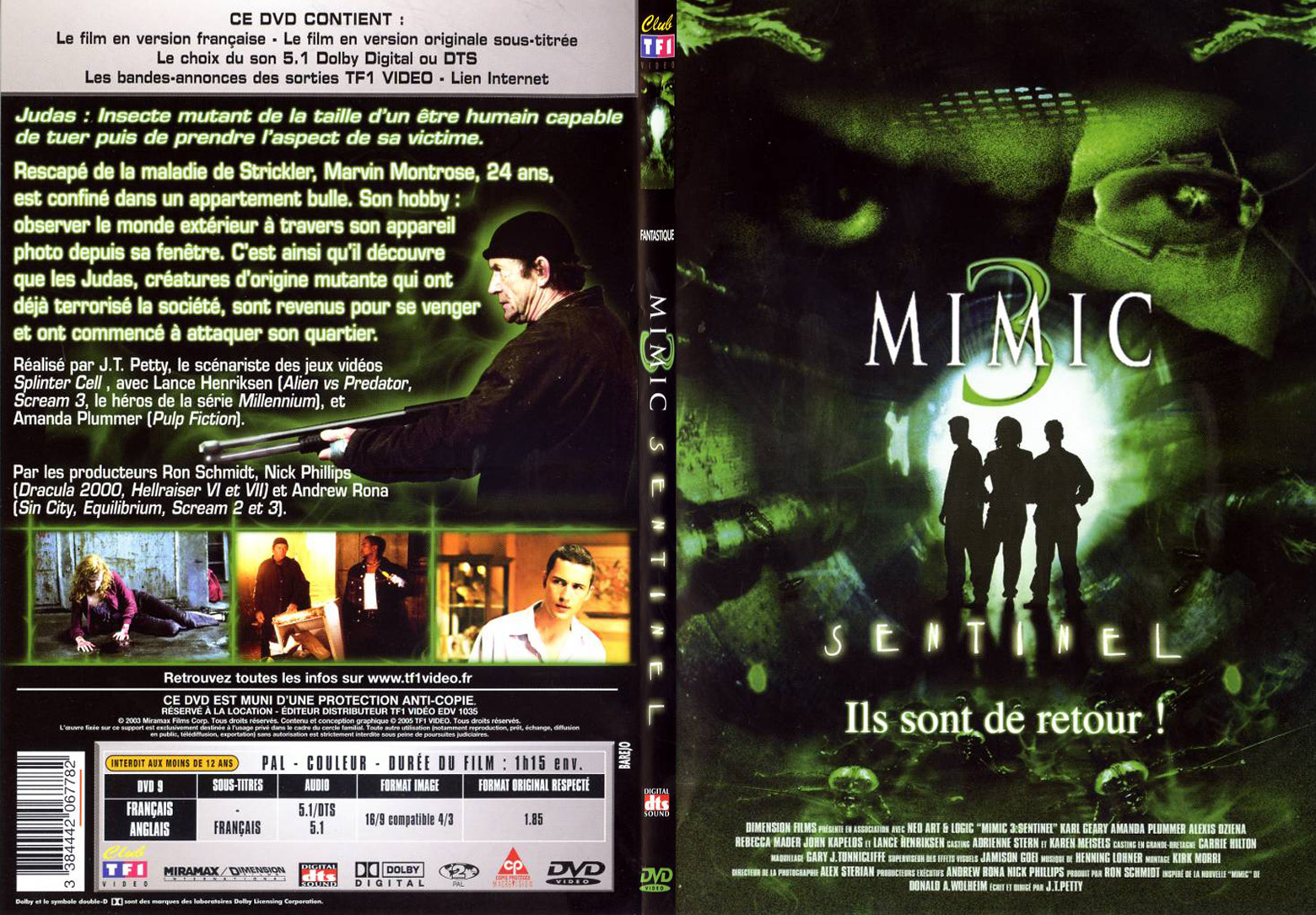 Jaquette DVD Mimic 3 - SLIM