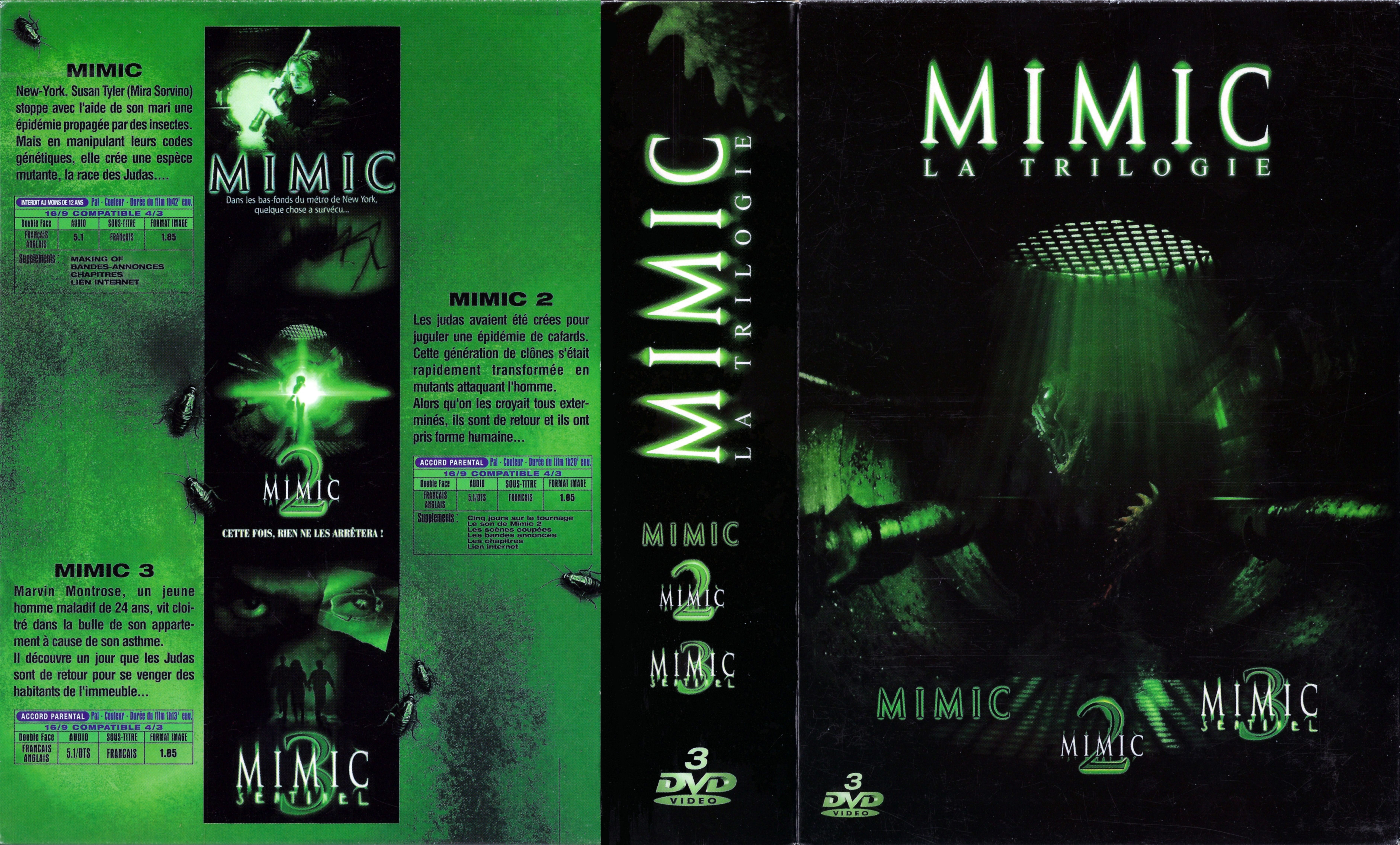 Jaquette DVD Mimic trilogie COFFRET