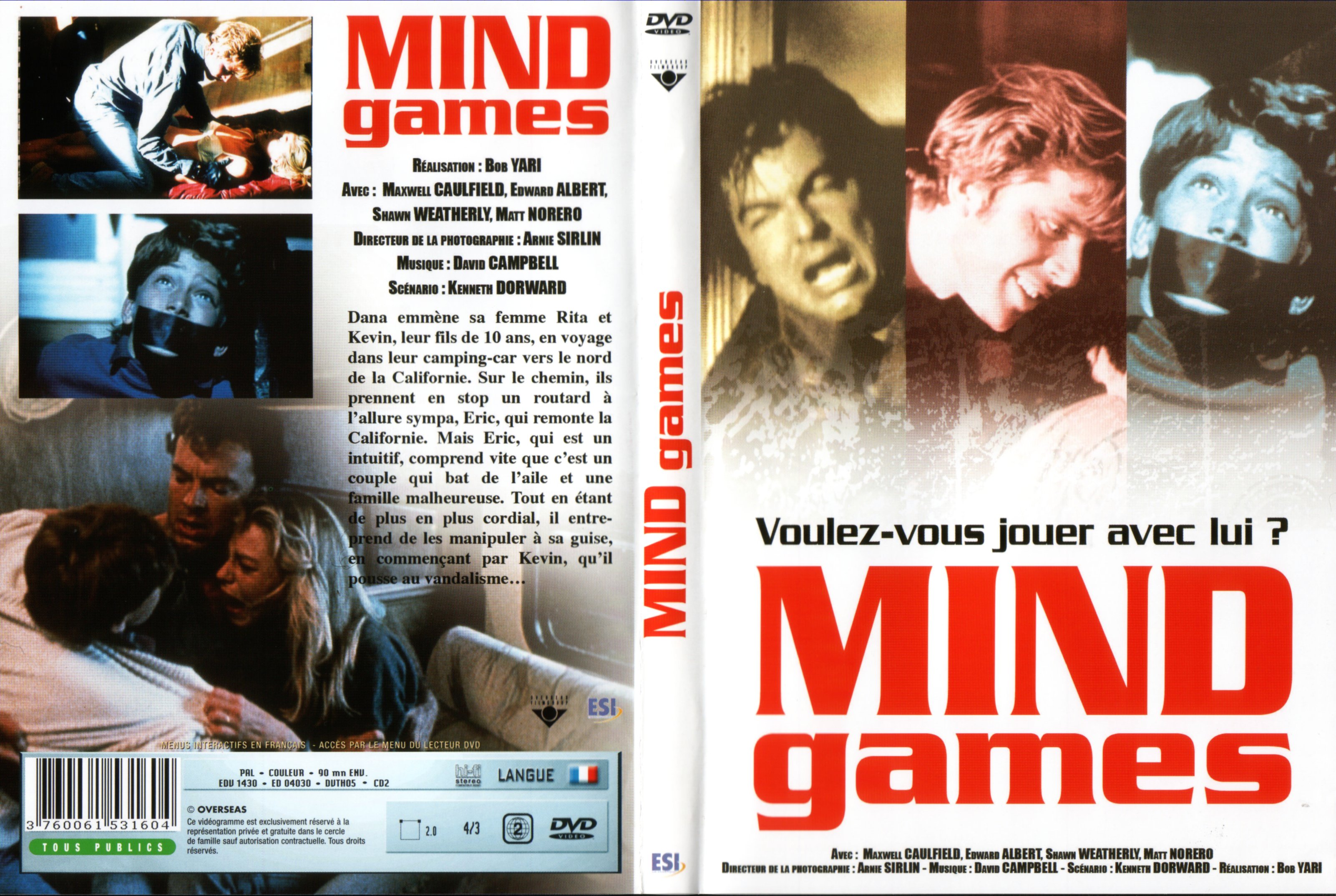 Jaquette DVD Mind games (Bob Yari)
