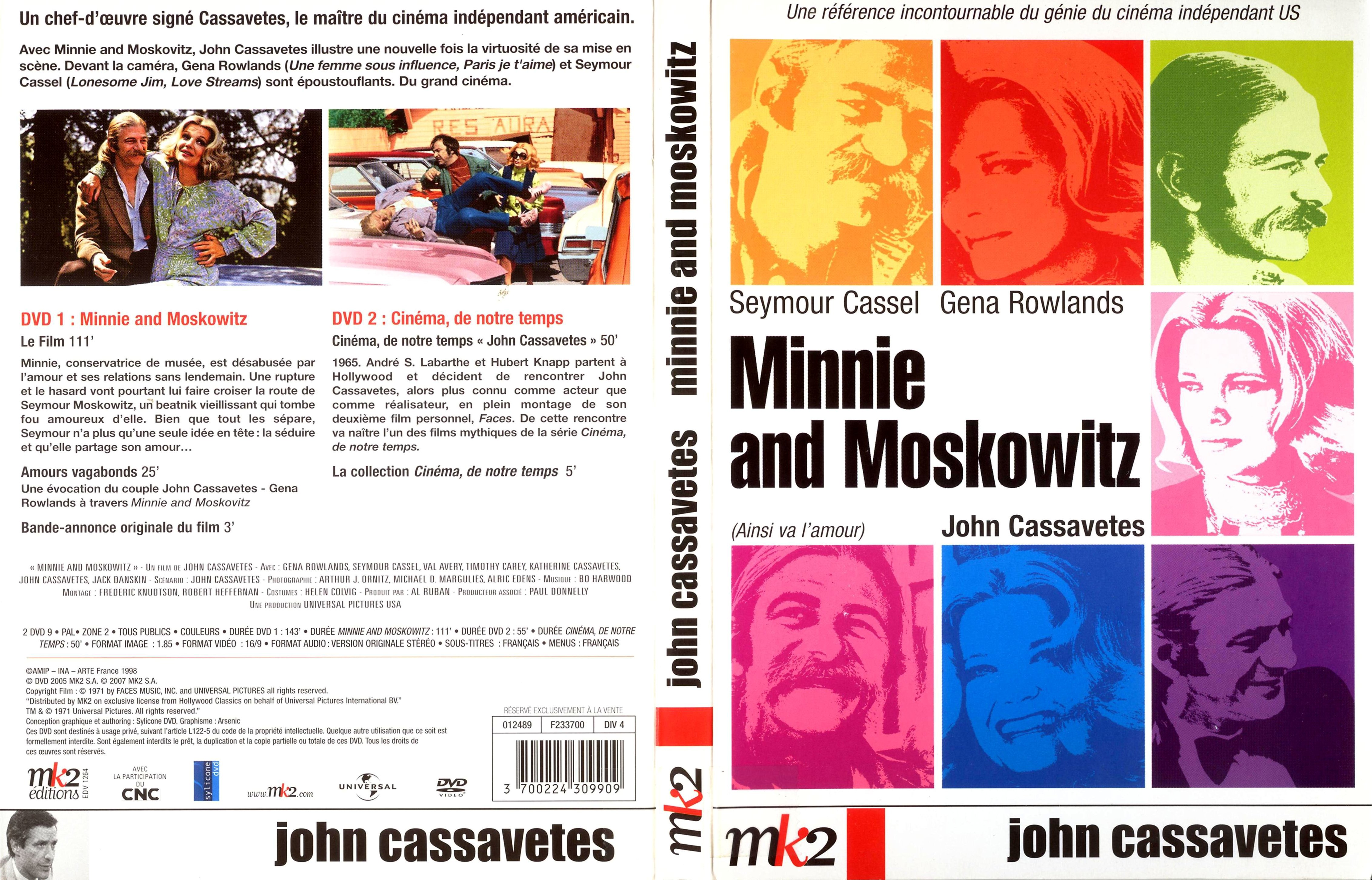 Jaquette DVD Minnie and Moskowitz