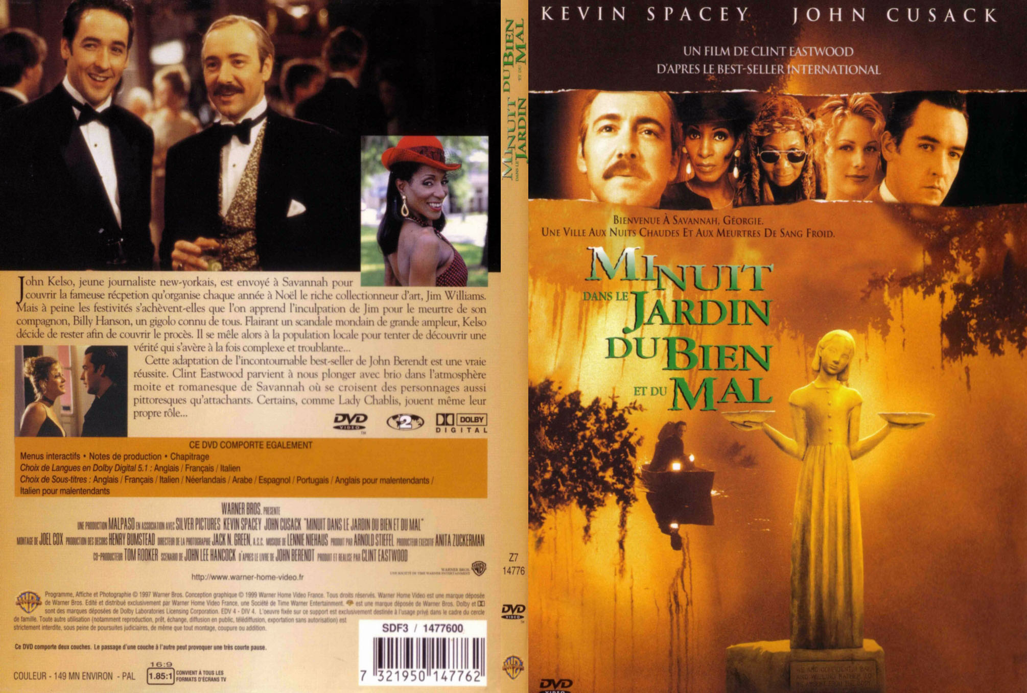 Jaquette DVD Minuit dans le jardin du bien et du mal - SLIM