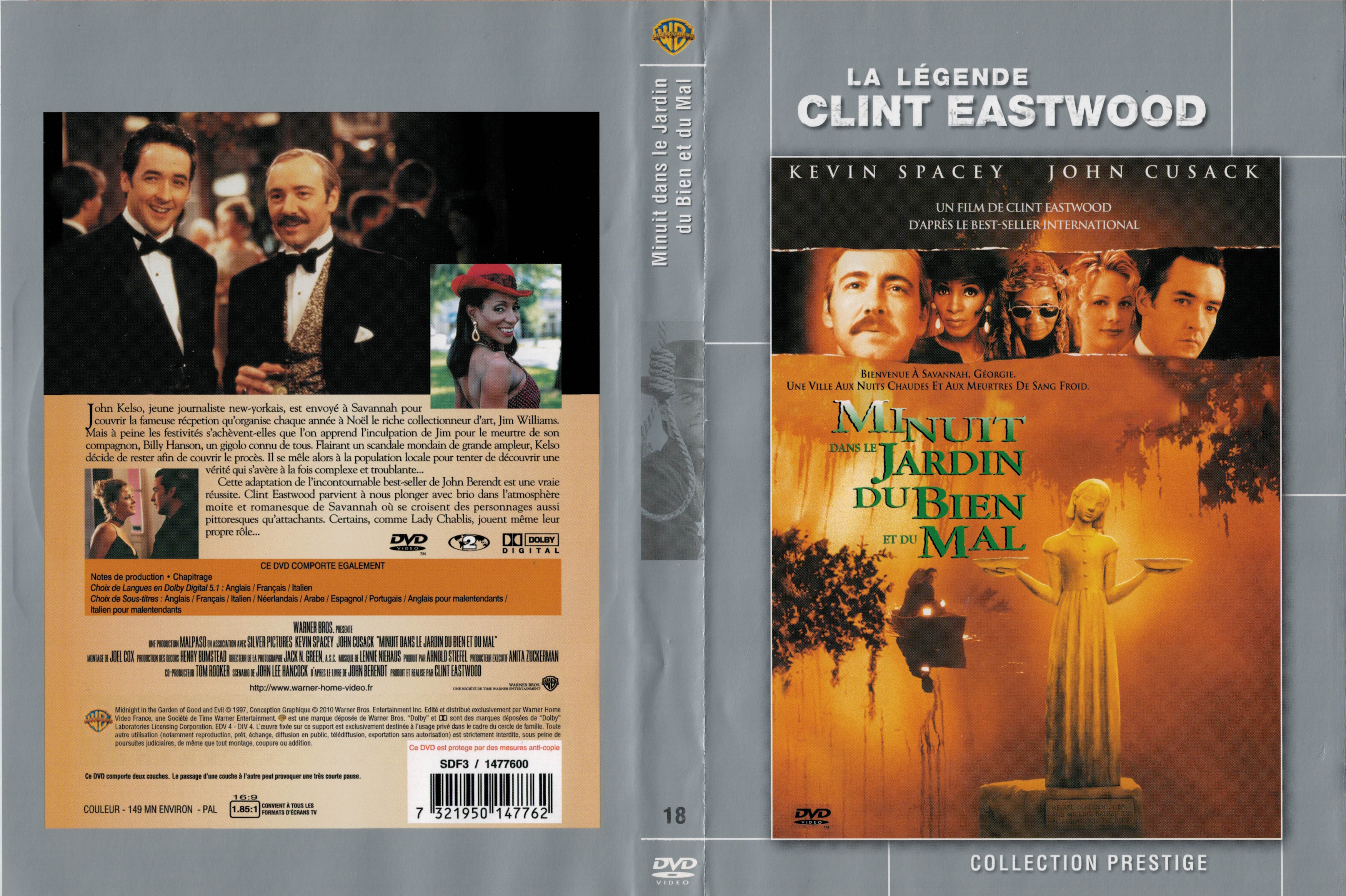 Jaquette DVD Minuit dans le jardin du bien et du mal v4
