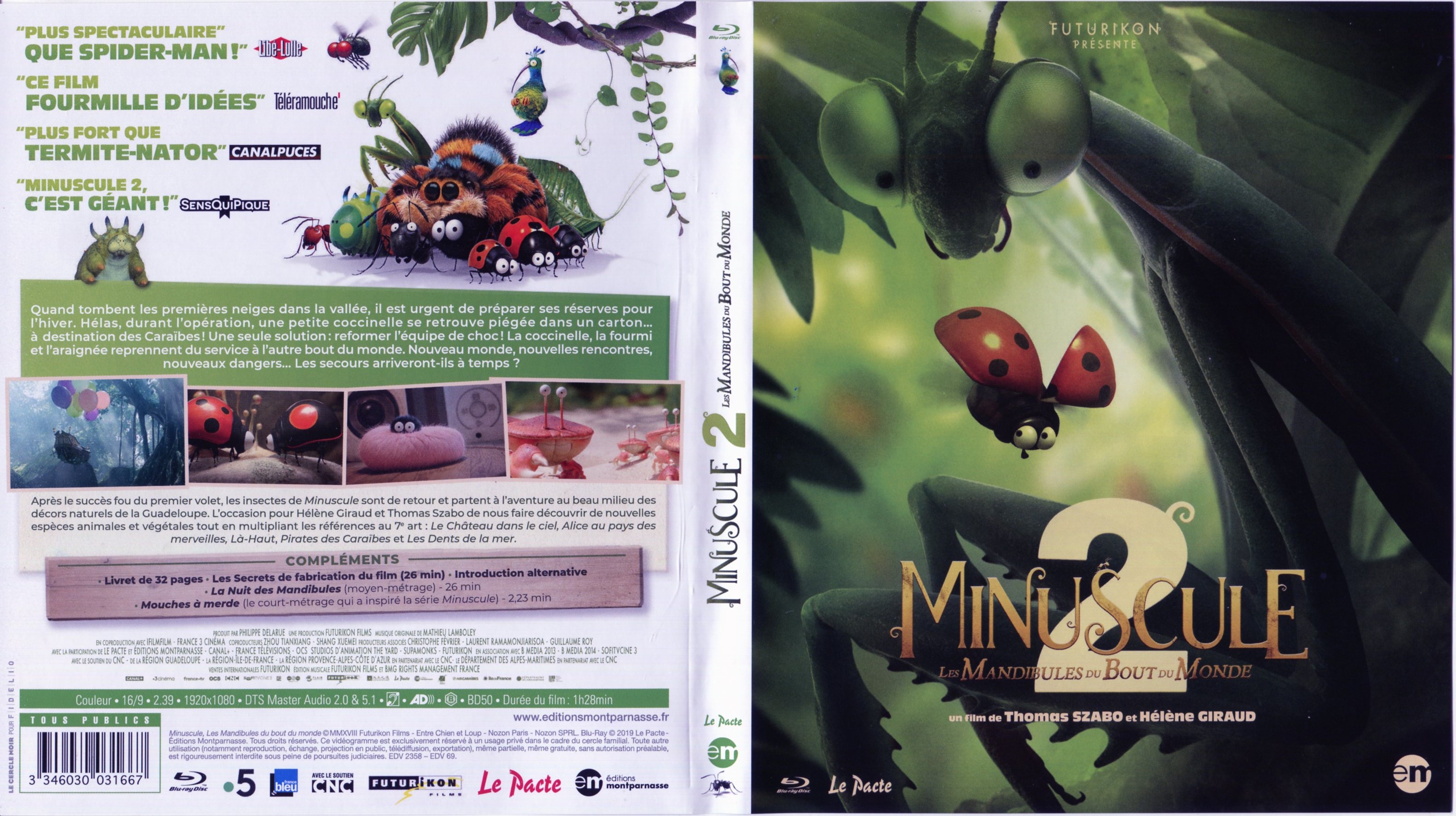 Jaquette DVD Minuscule 2 Les mandibules du bout du monde (BLU-RAY)