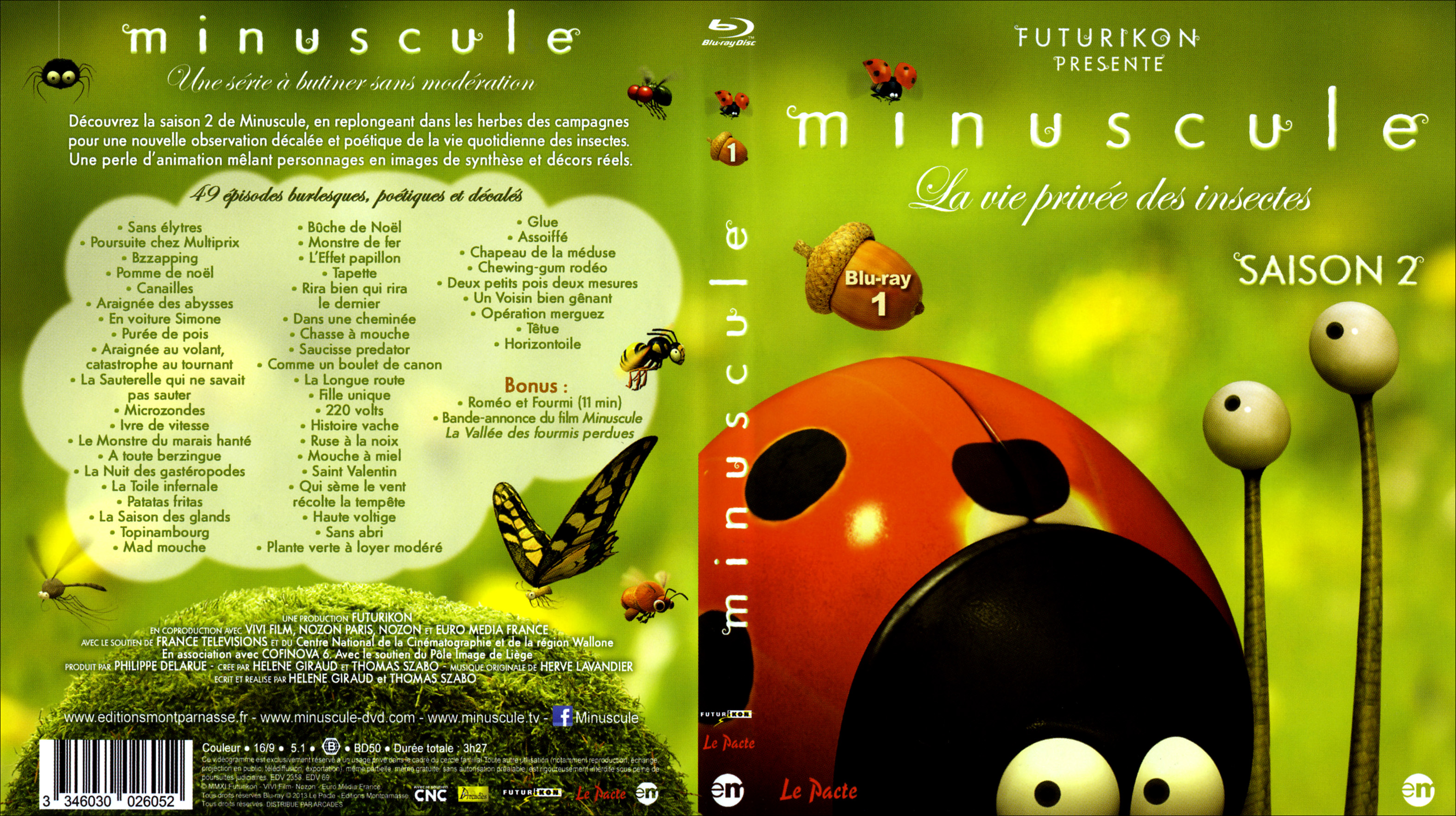 Jaquette DVD Minuscule Saison 2 DISC 1 (BLU-RAY)