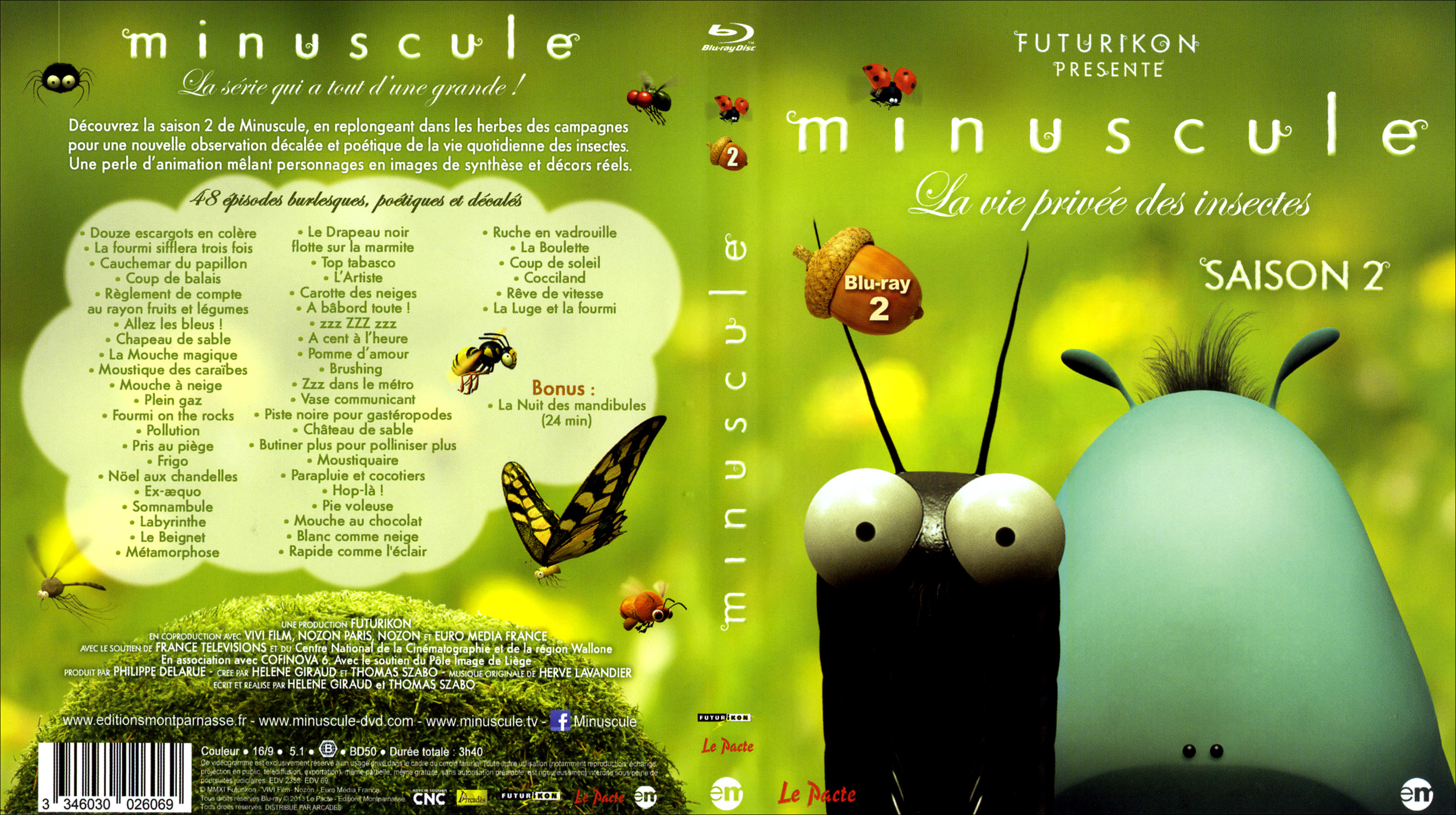 Jaquette DVD Minuscule Saison 2 DISC 2 (BLU-RAY)