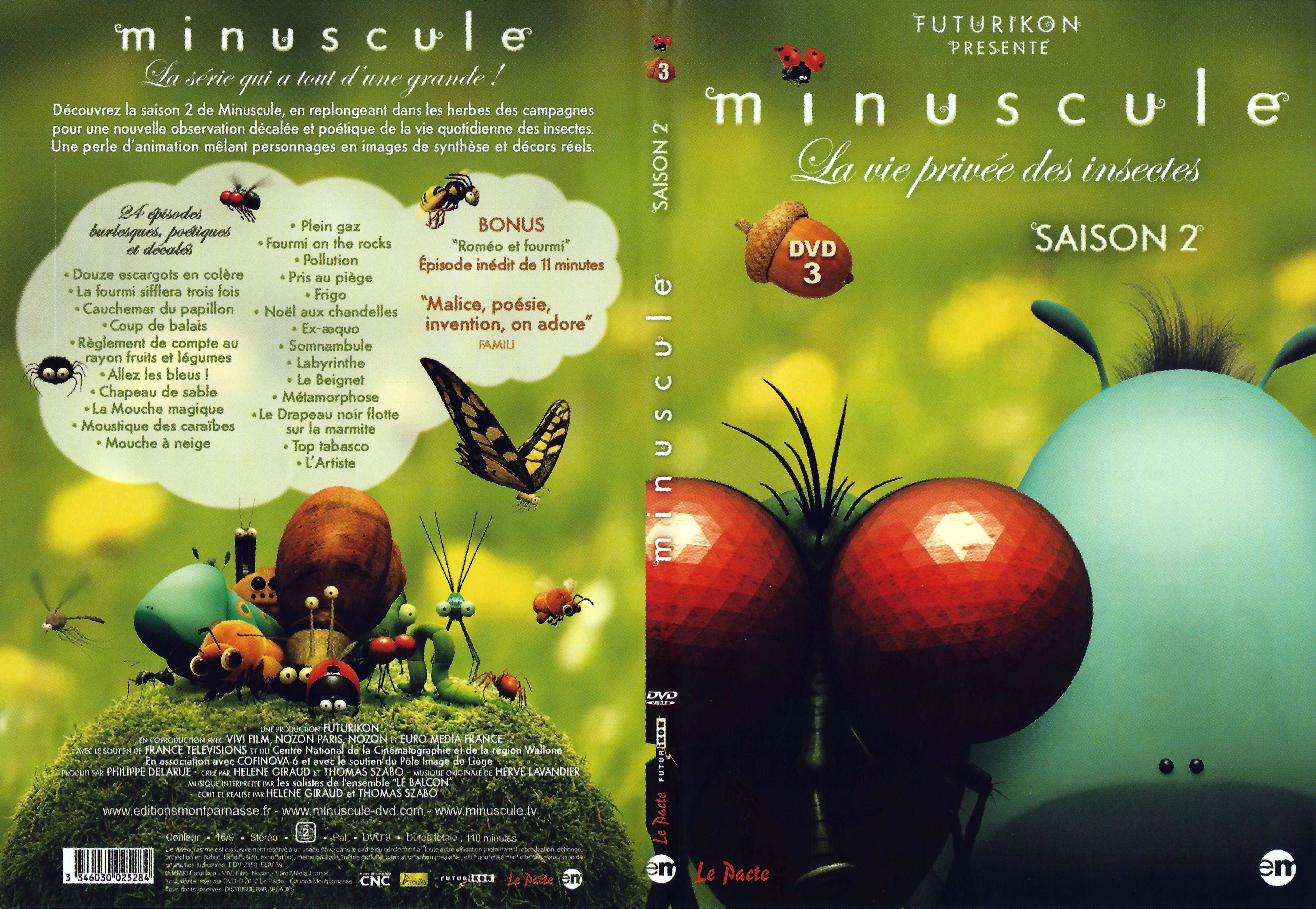 Jaquette DVD Minuscule Saison 2 DVD 3