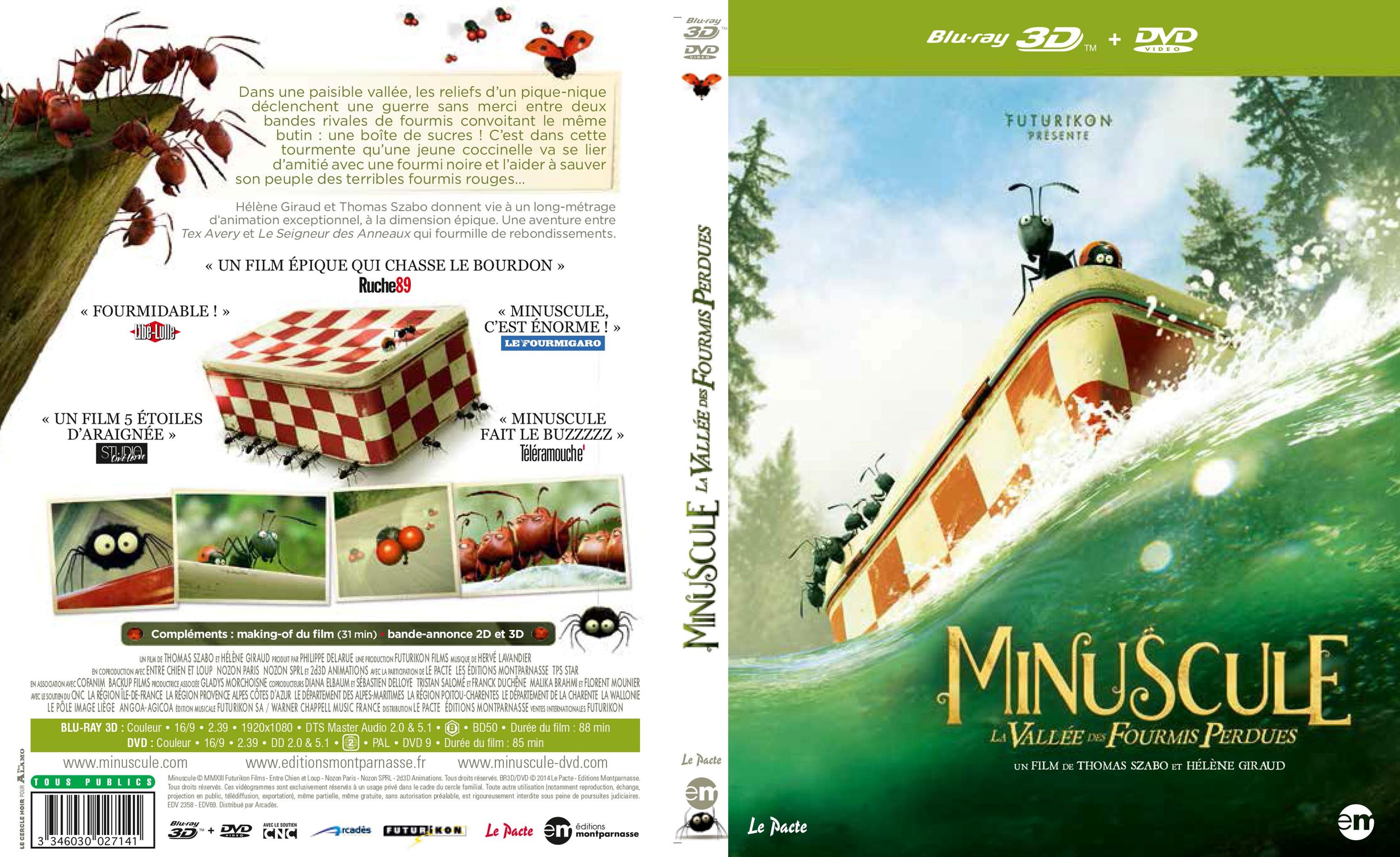 Jaquette DVD Minuscule (BLU-RAY)