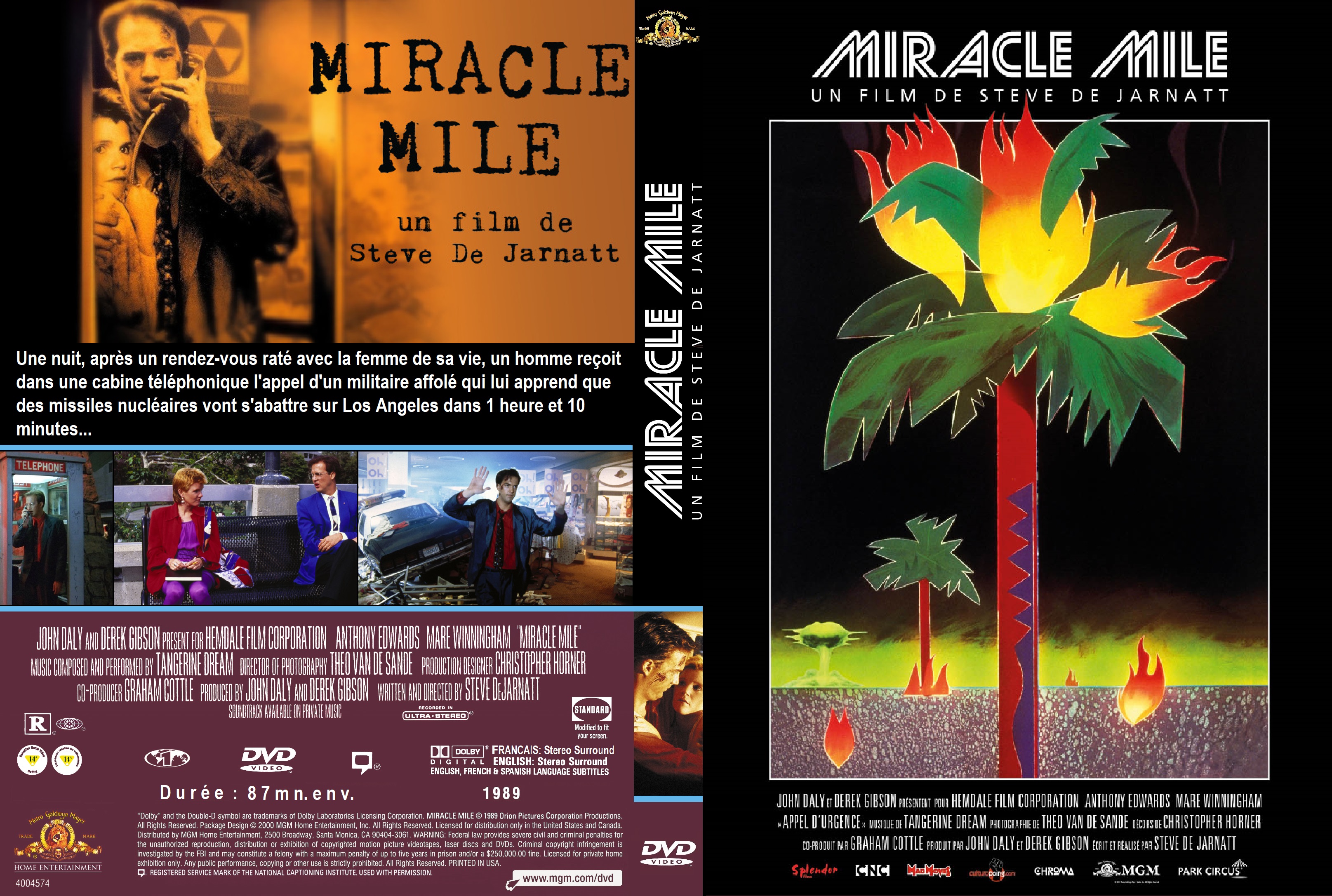 Jaquette DVD Miracle Mile custom