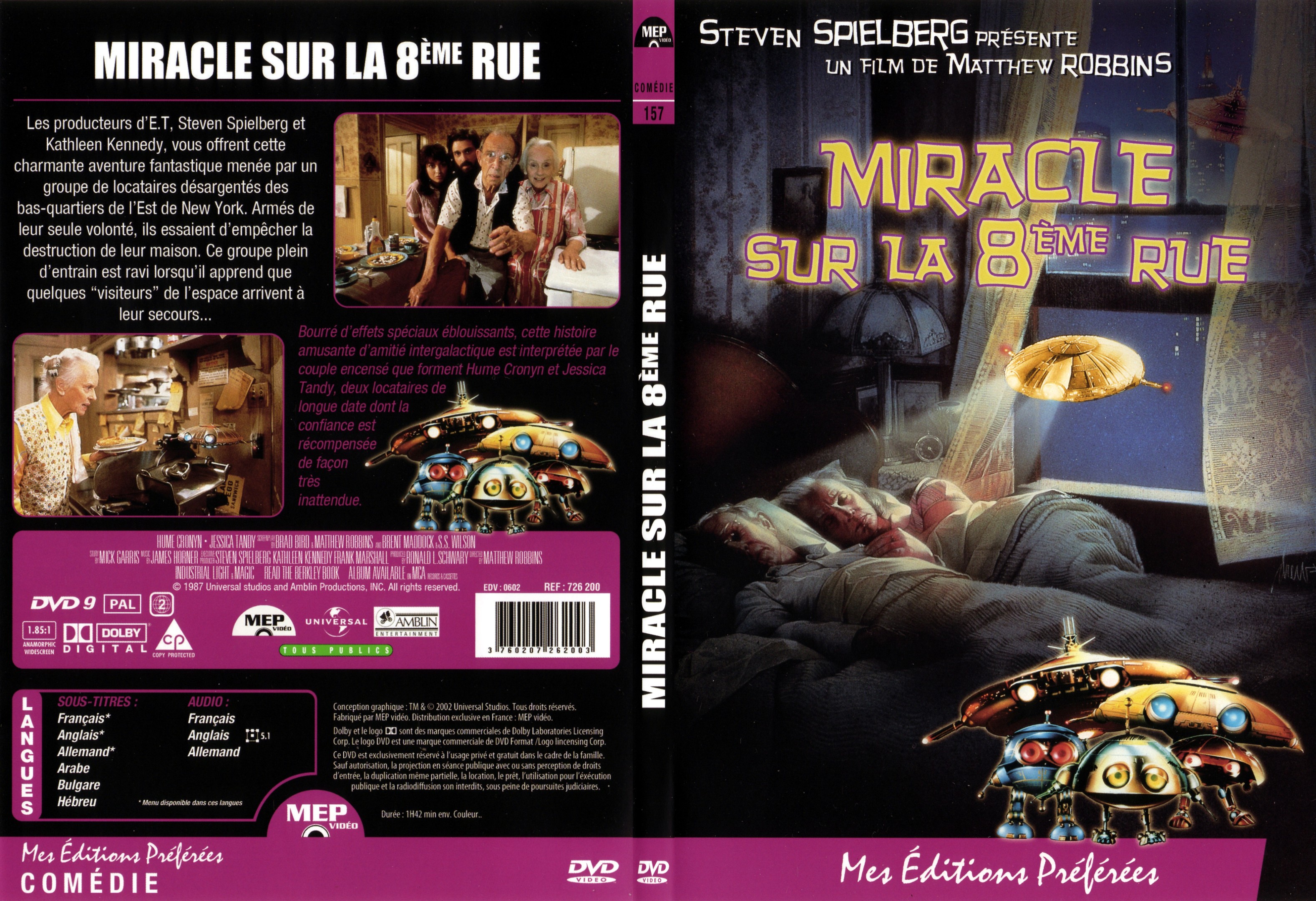 Jaquette DVD Miracle sur la 8me rue - SLIM