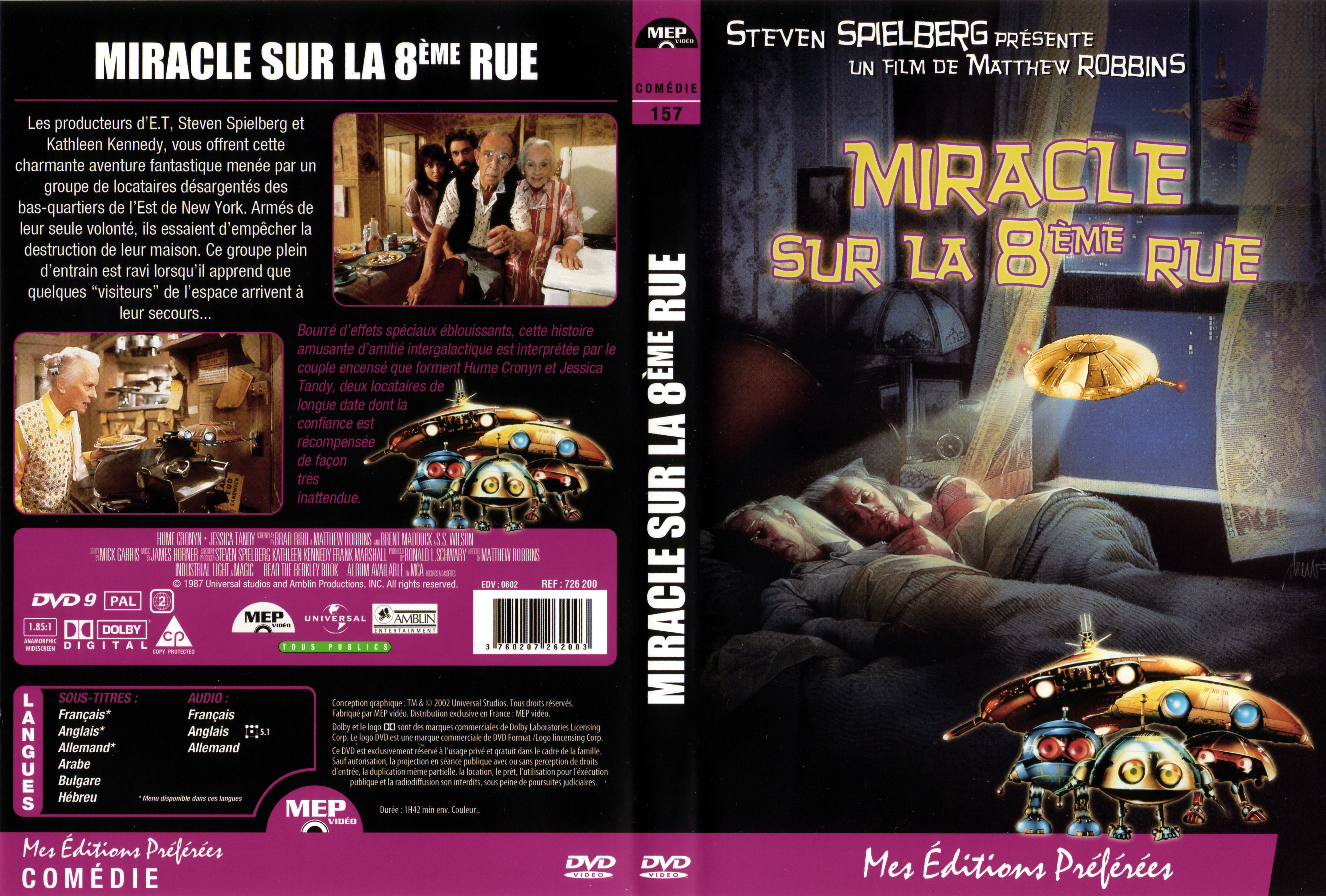 Jaquette DVD Miracle sur la 8me rue v2