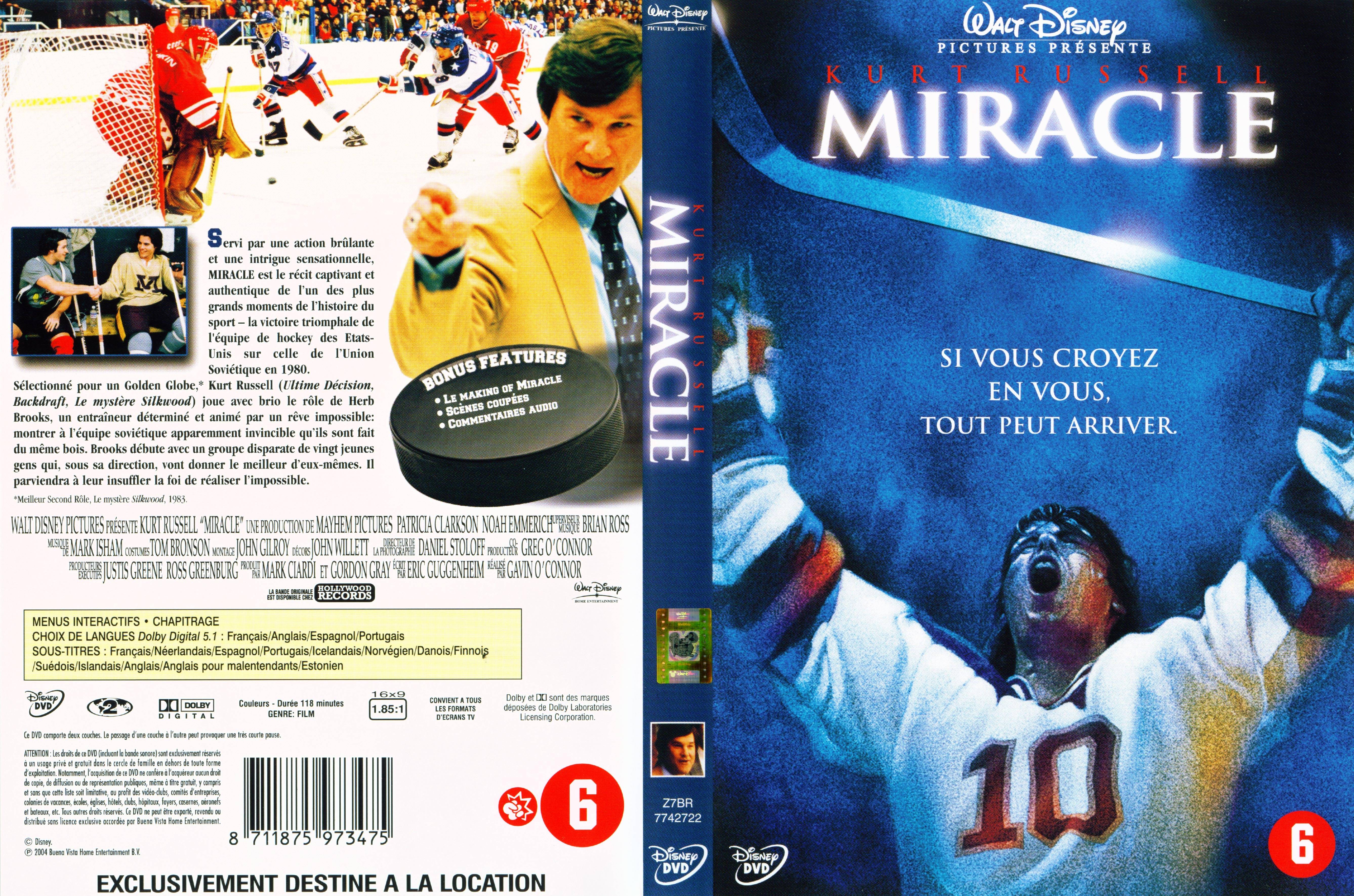 Jaquette DVD Miracle v2