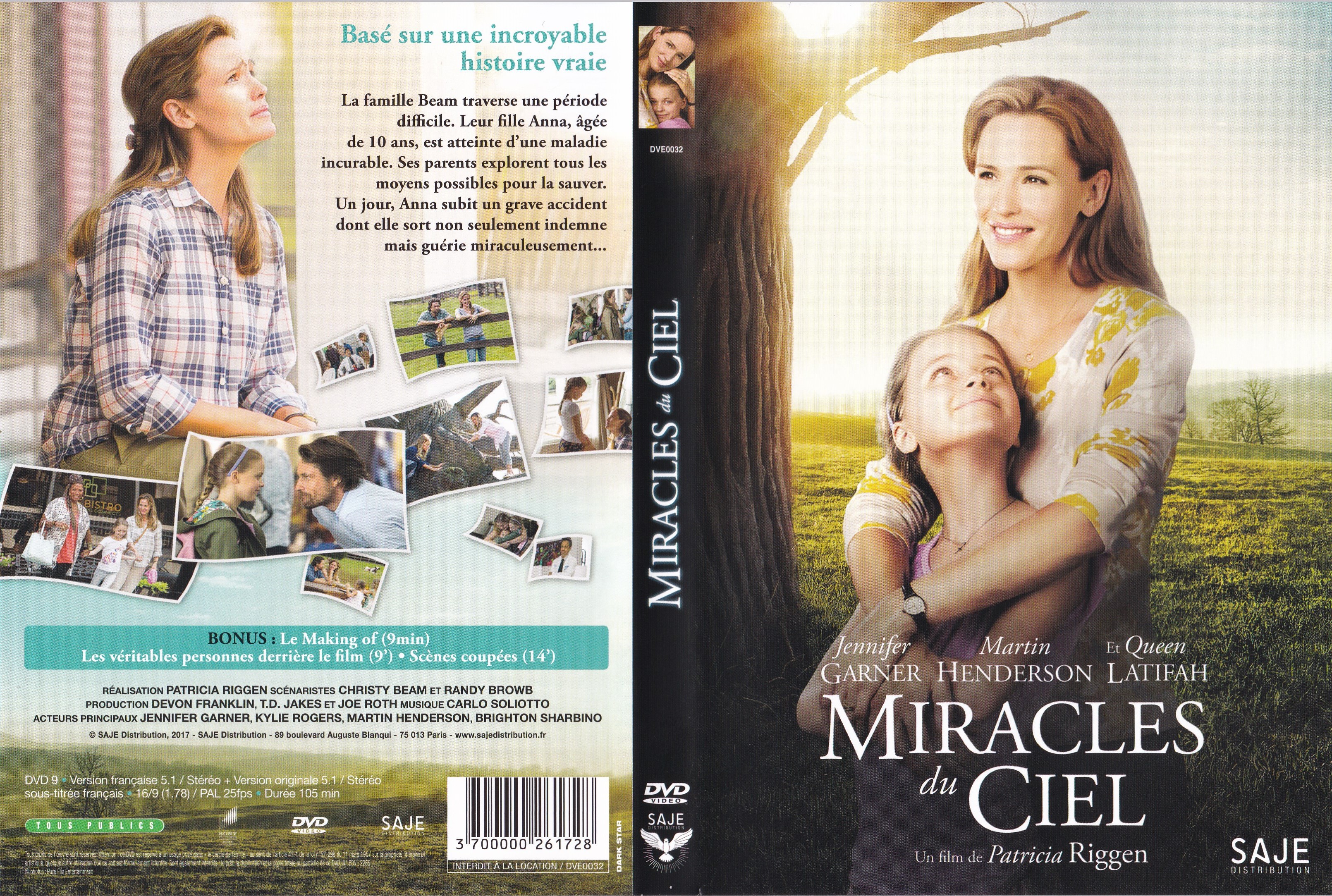 Jaquette DVD Miracles du Ciel