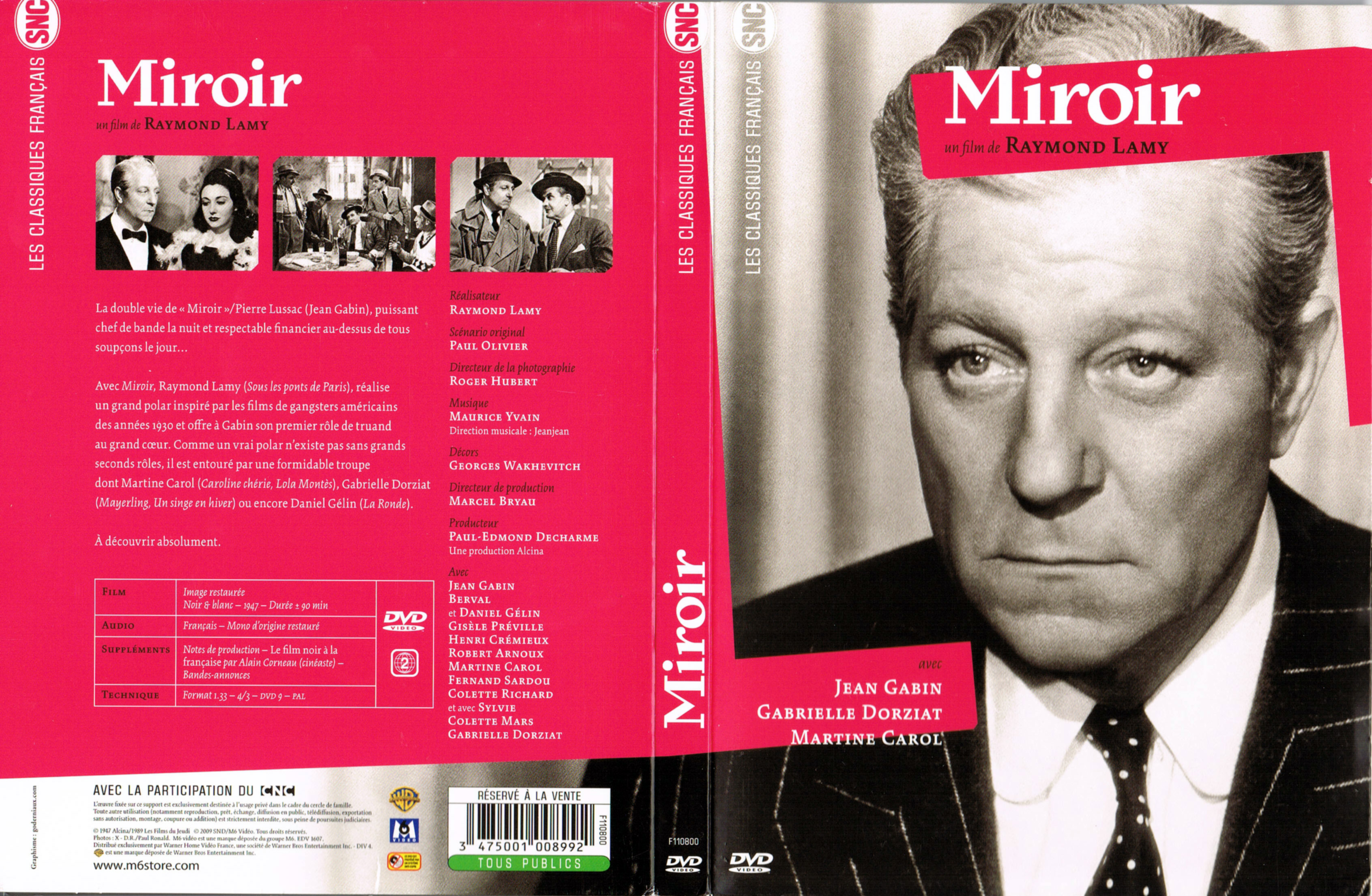 Jaquette DVD Miroir v2