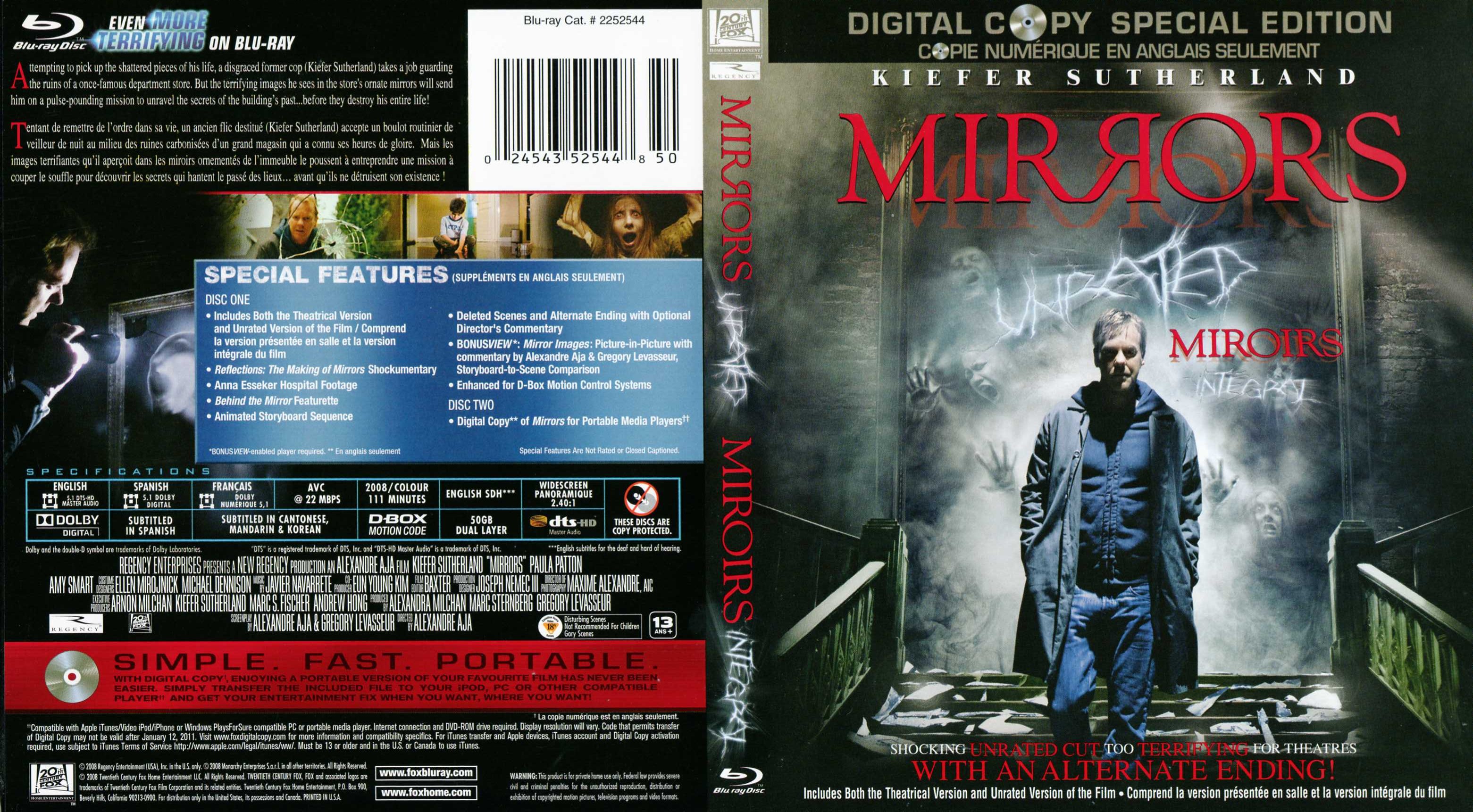 Jaquette DVD Mirrors (BLU-RAY) Zone 1
