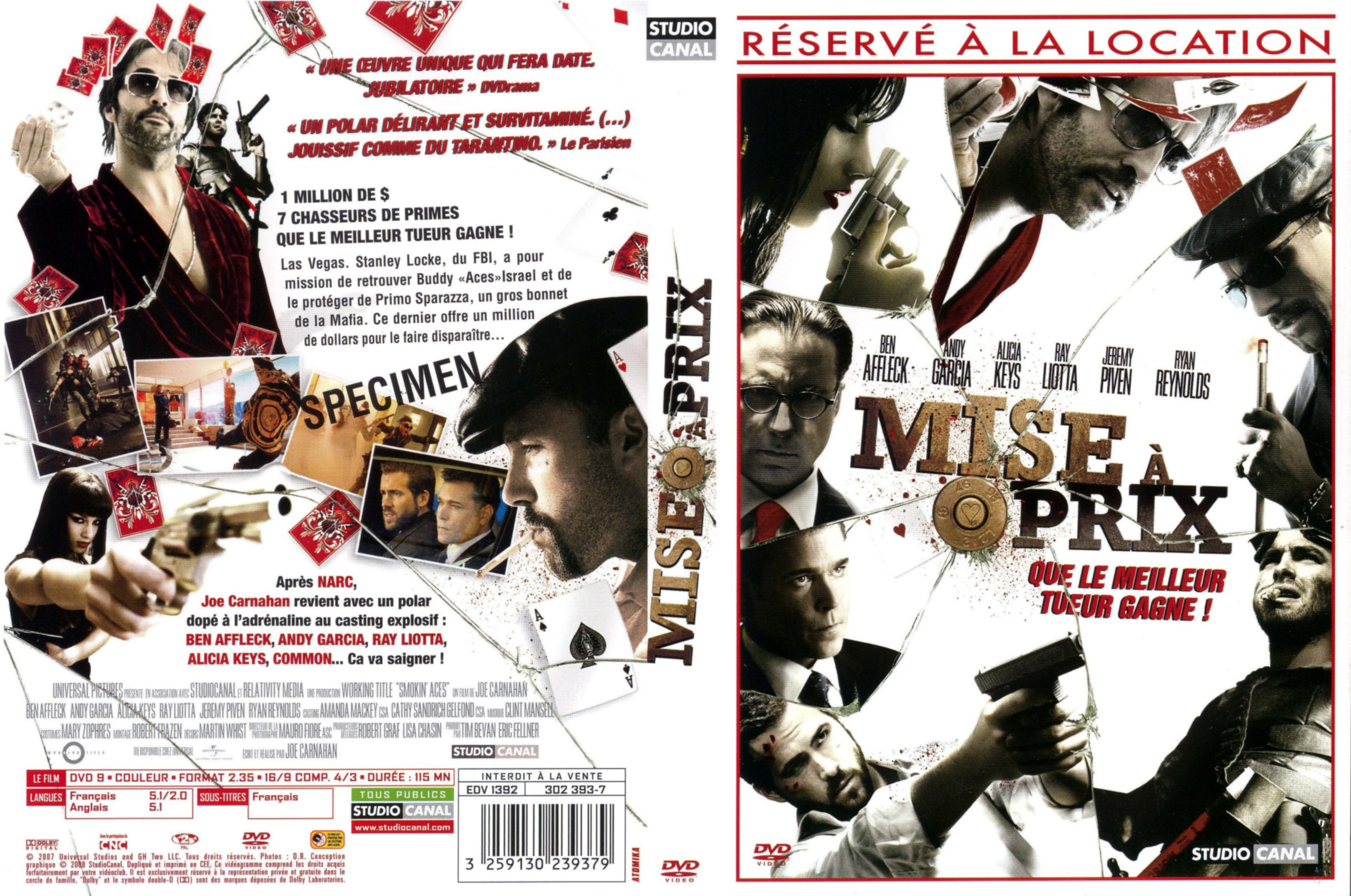 Jaquette DVD Mise  prix