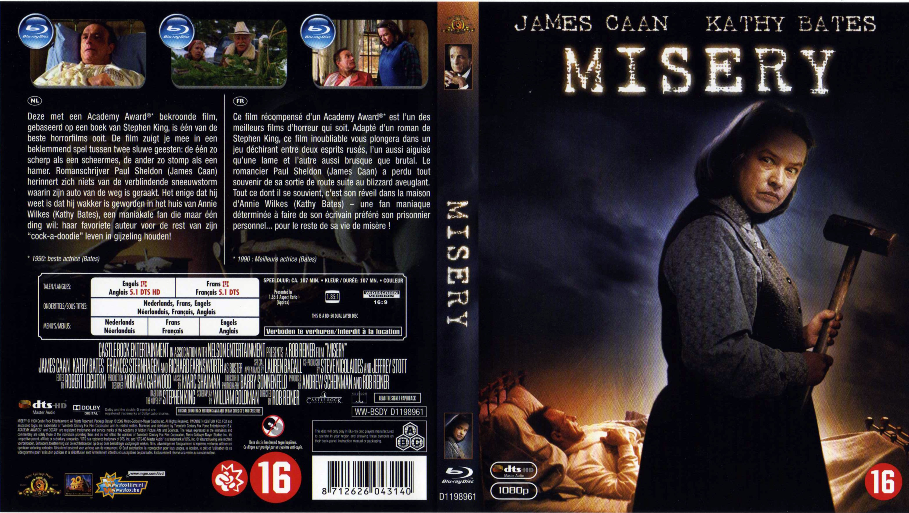 Jaquette DVD Misery (BLU-RAY)