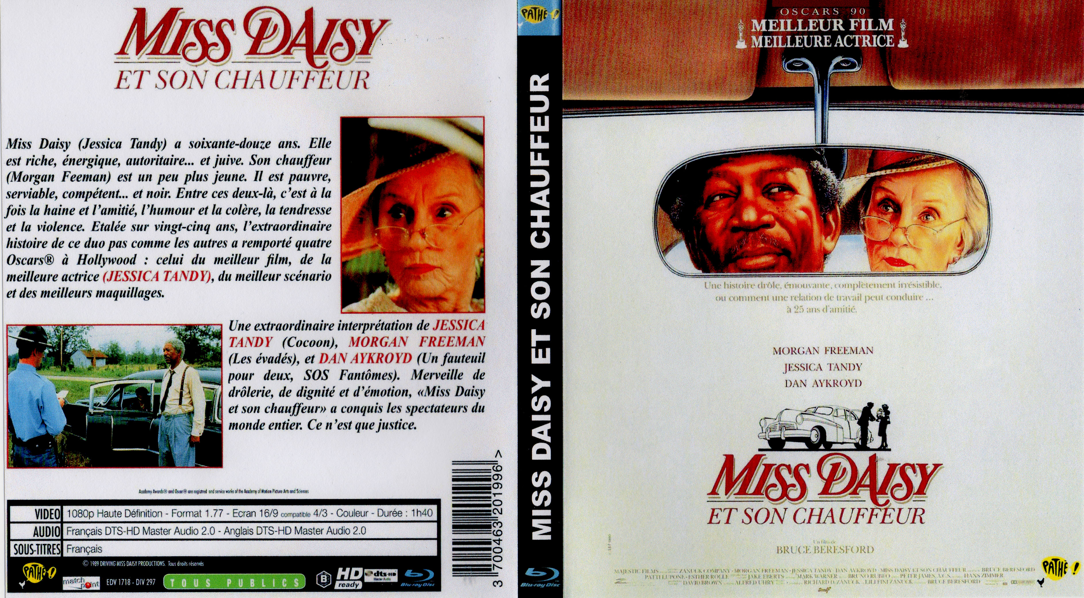 Jaquette DVD Miss Daisy et son chauffeur (BLU-RAY)