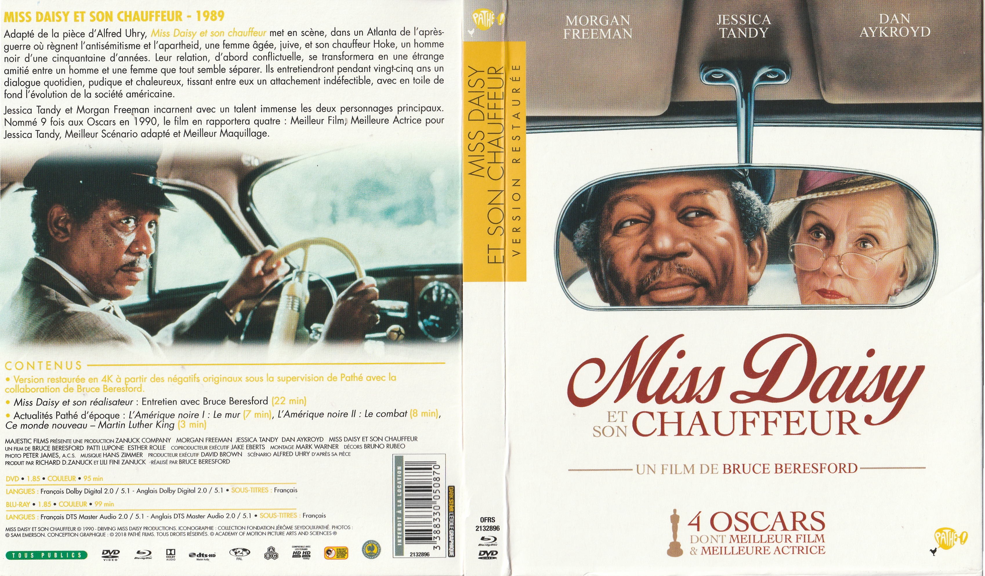 Jaquette DVD Miss Daisy et son chauffeur (BLU-RAY) v2