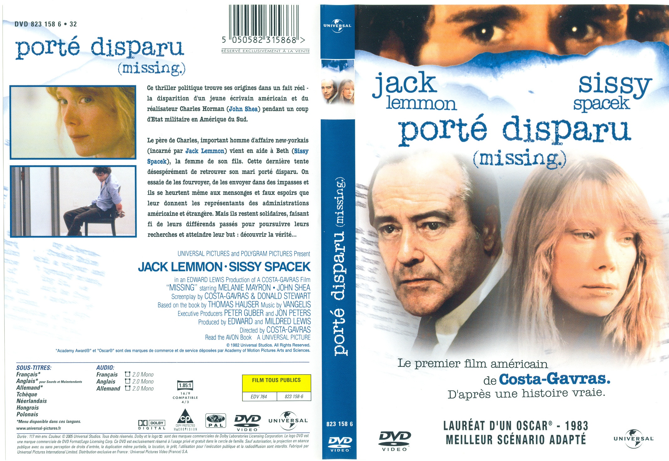 Jaquette DVD Missing ports disparus