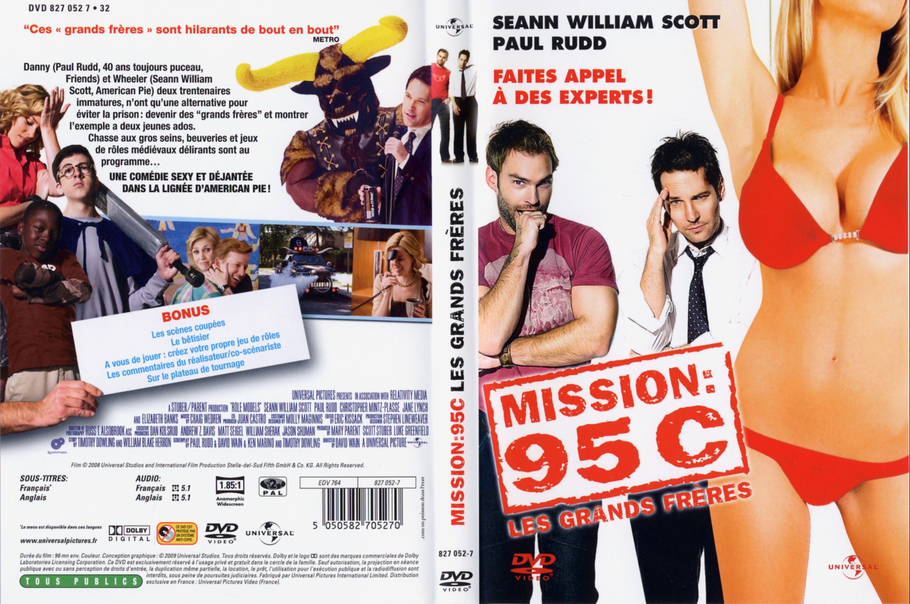 Jaquette DVD Mission 95c Les grands frres
