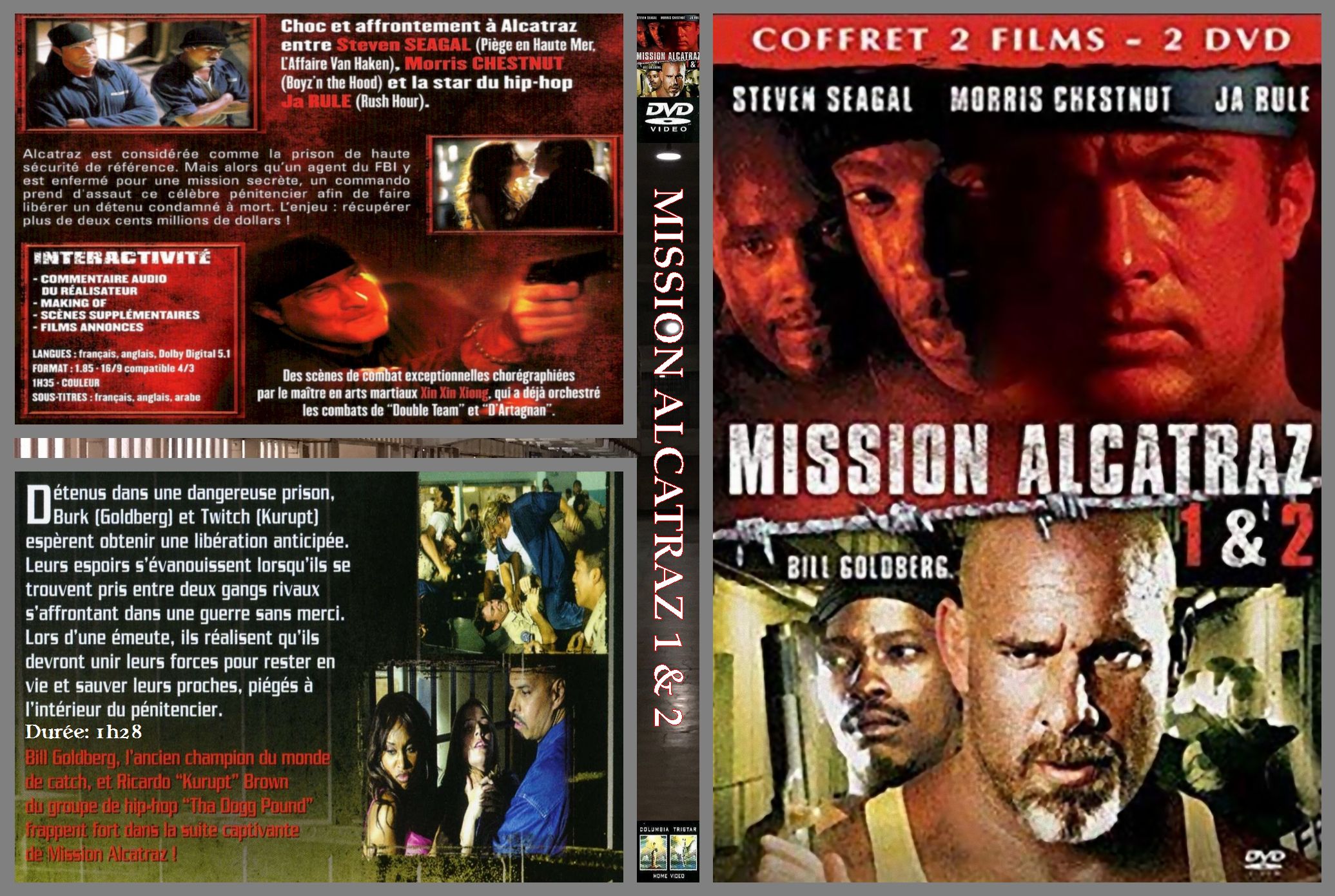 Jaquette DVD Mission Alcatraz 1 & 2 Custom 