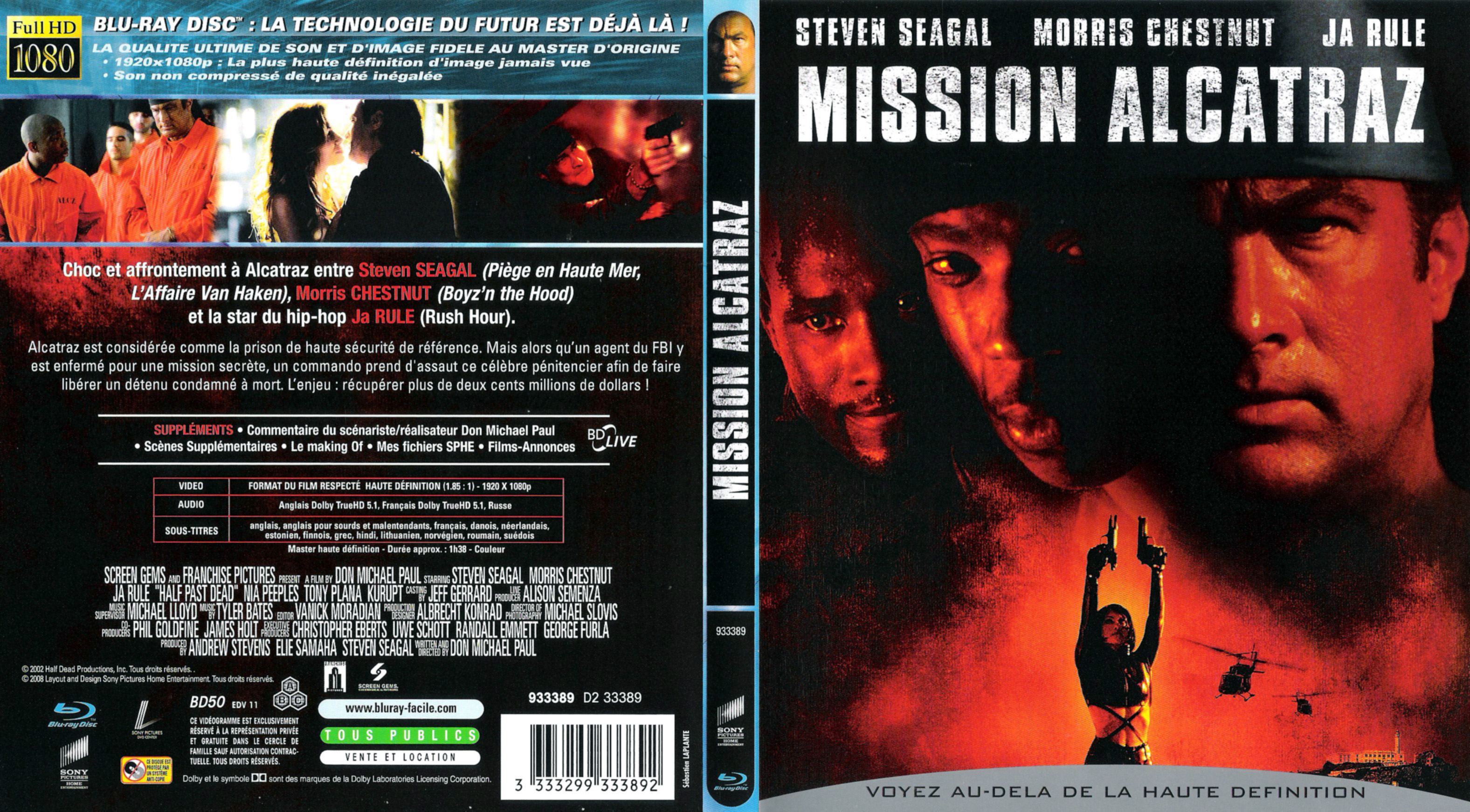 Jaquette DVD Mission Alcatraz (BLU-RAY)