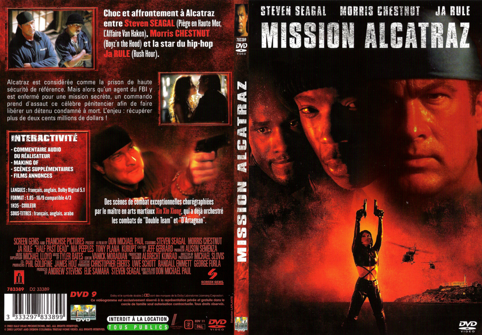 Jaquette DVD Mission Alcatraz - SLIM