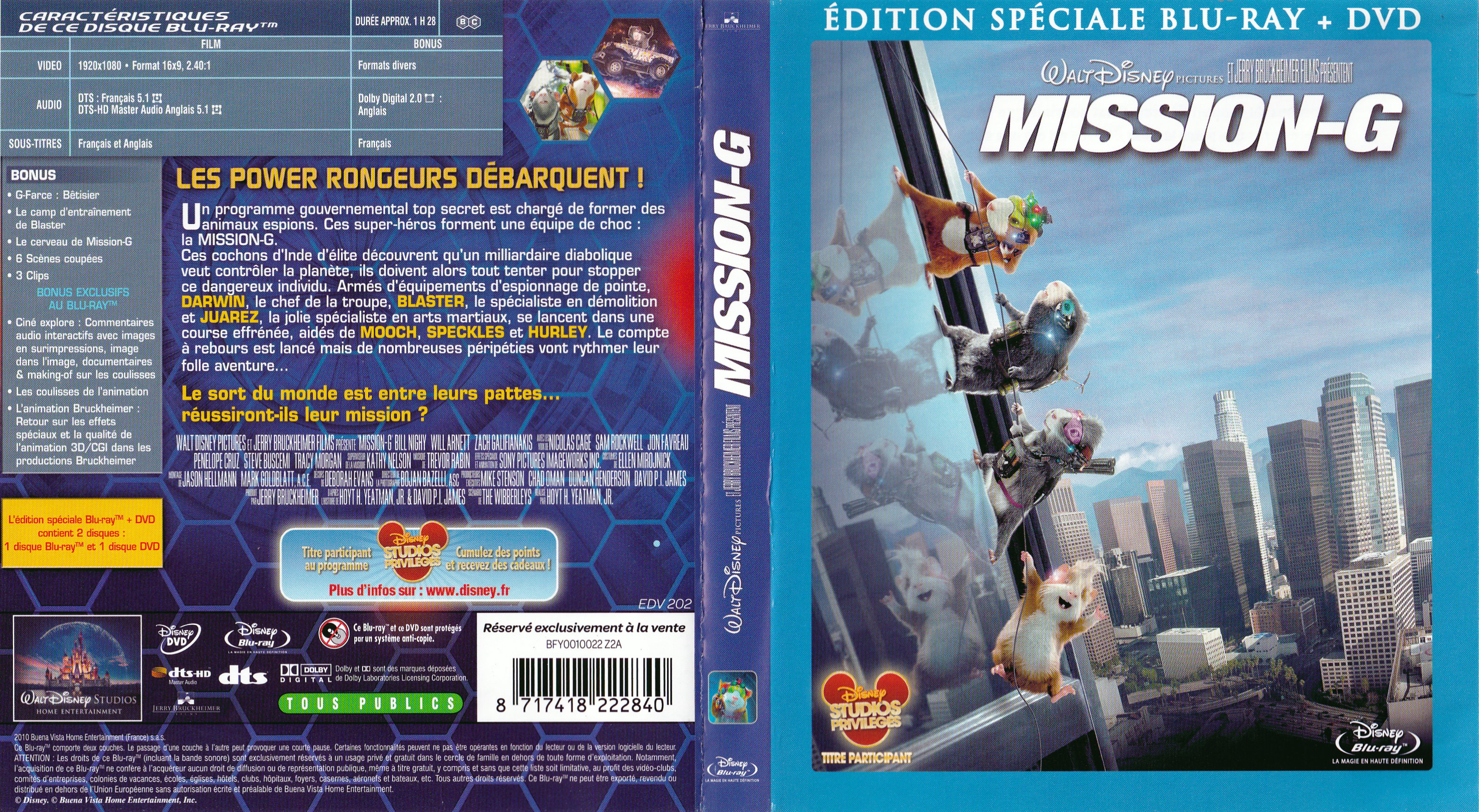 Jaquette DVD Mission-G (BLU-RAY)